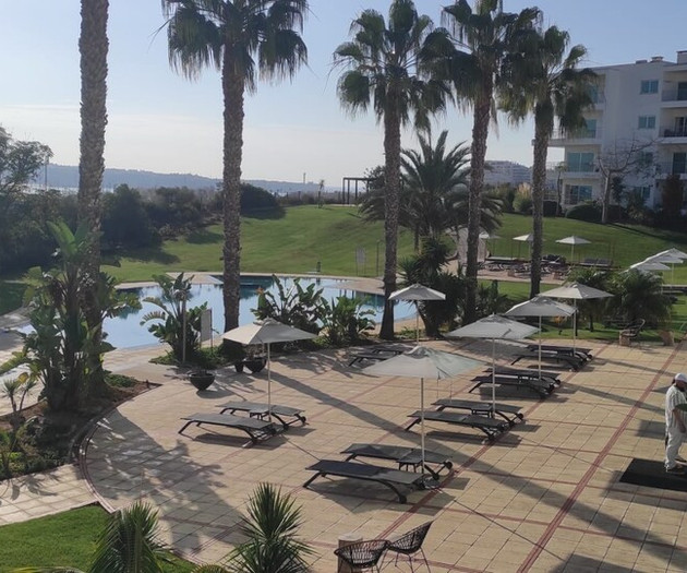 Marina View Apartment with Pool
