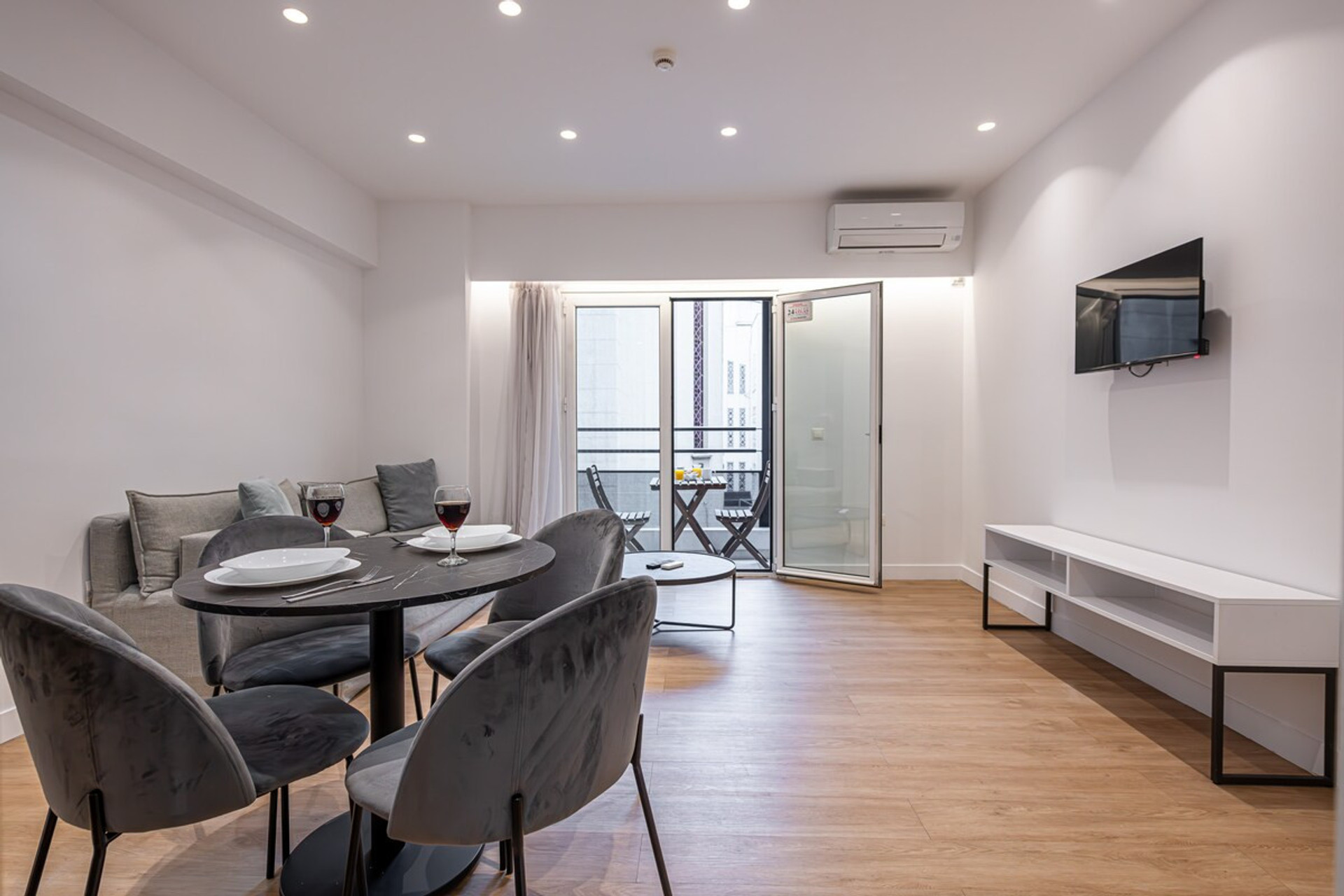 Dining area, where hearty meals meet hearty laughs