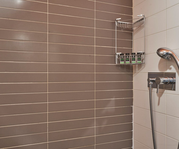 The shower and bath amenities
