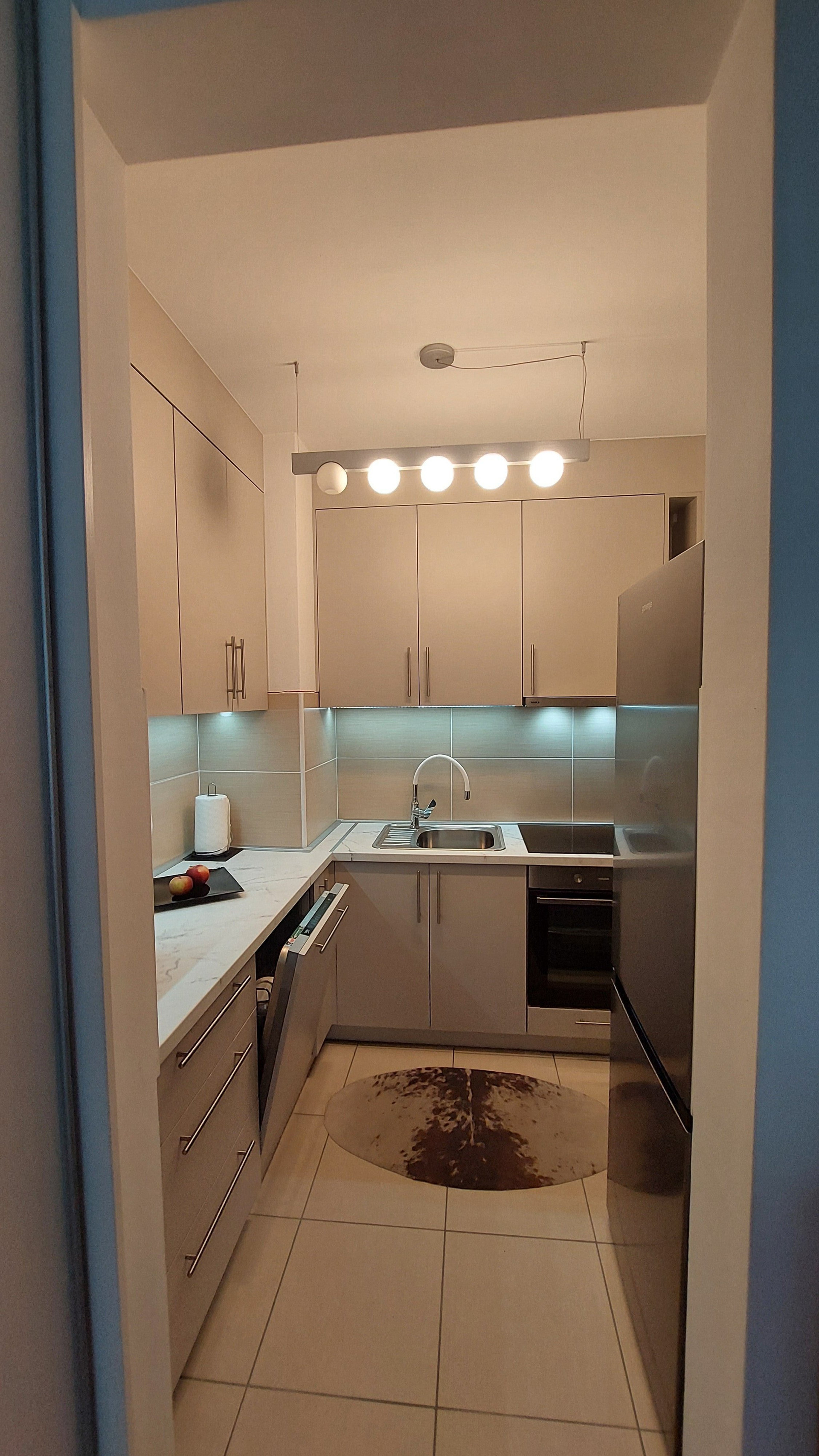 Modern kitchen with lighting