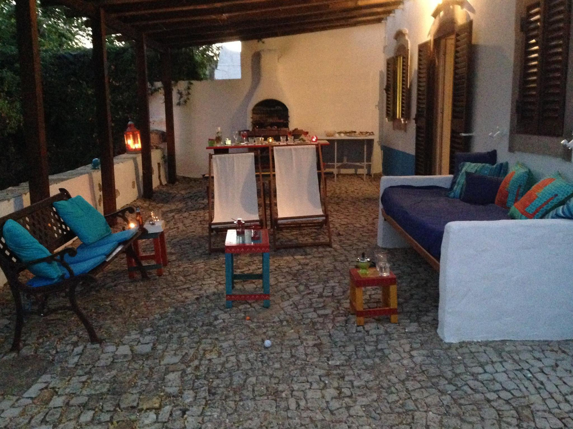 Terrace in the evening