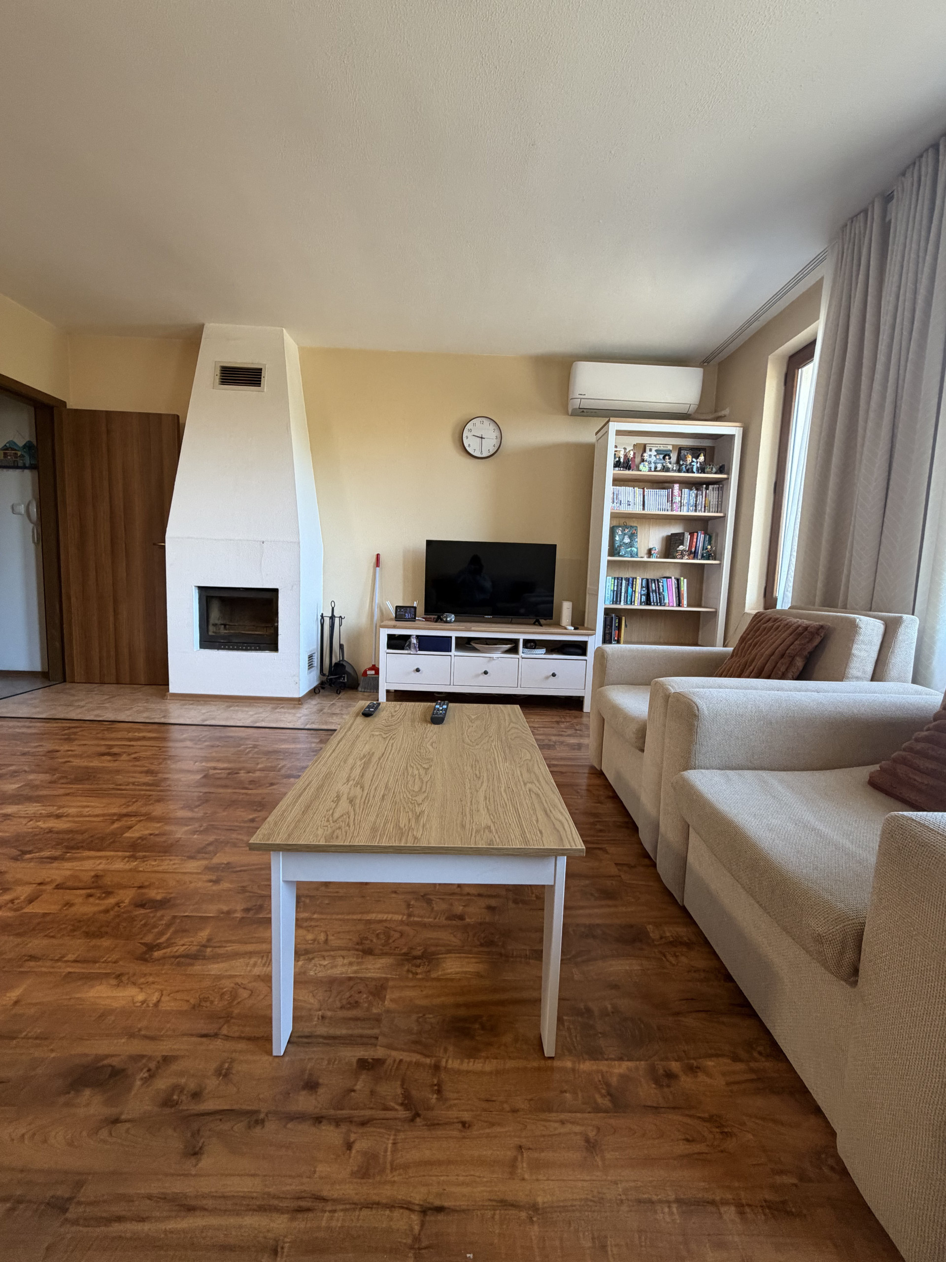 Living area with coffee table
