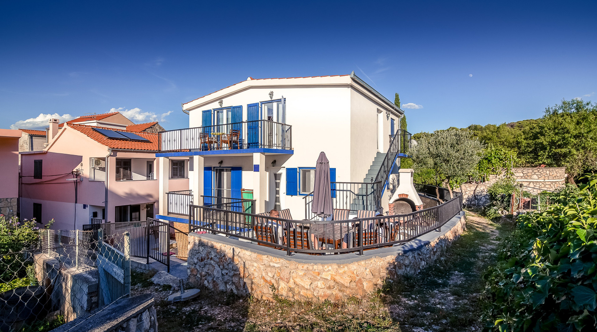 House exterior with balconies