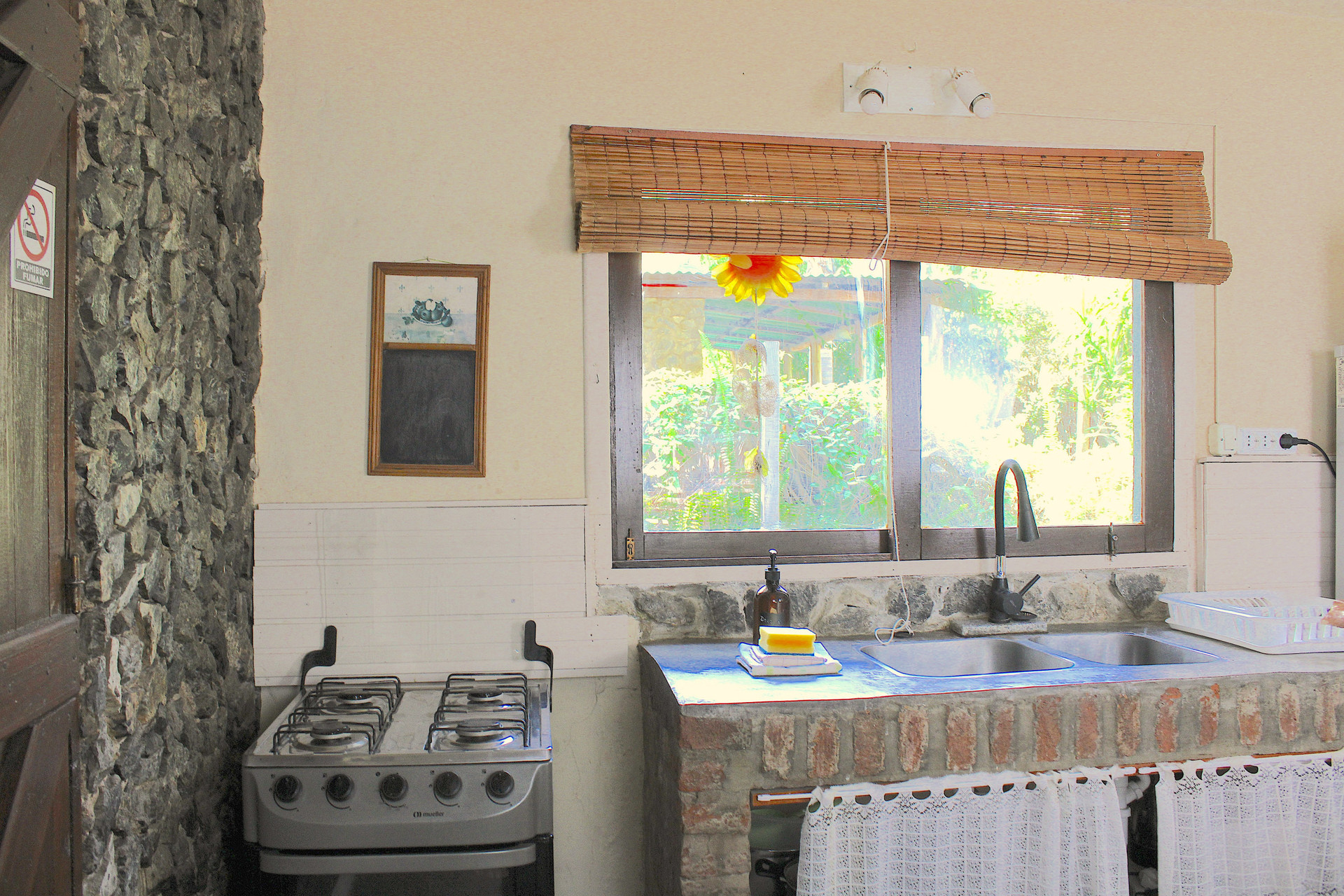 Kitchen - stove and sink area