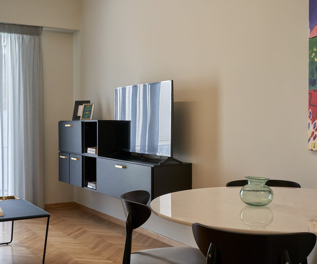 The living room's smart TV