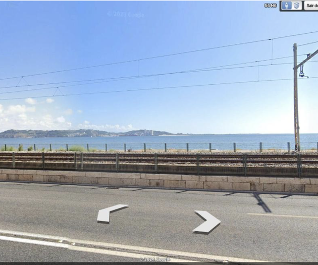 Street view of waterfront road
