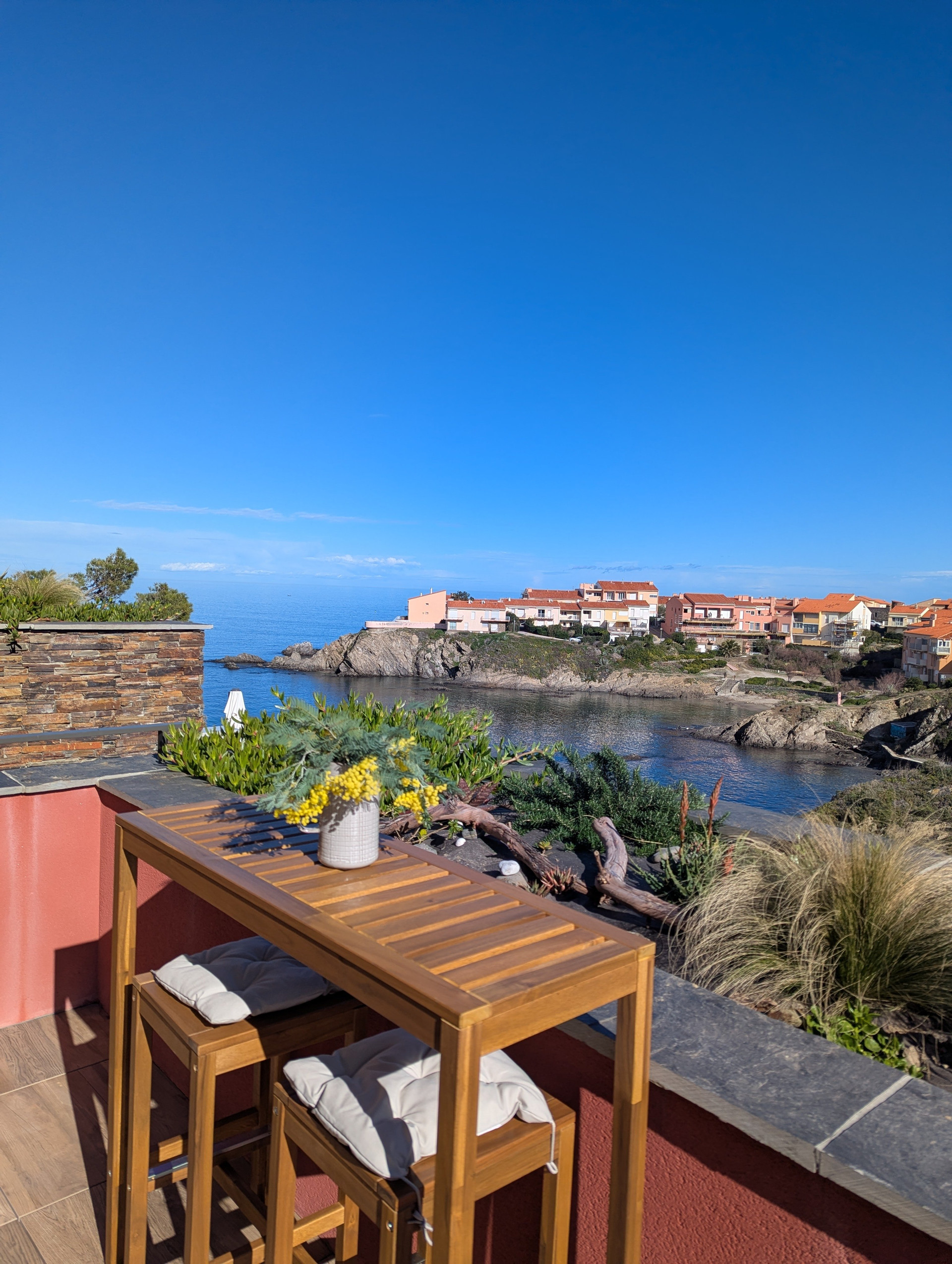 Terrasce with sea view