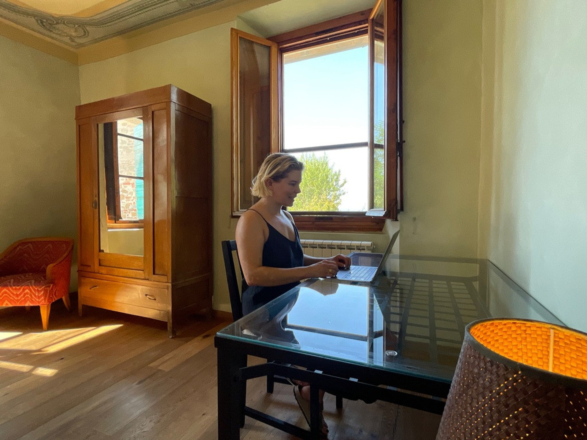 Desk in private room