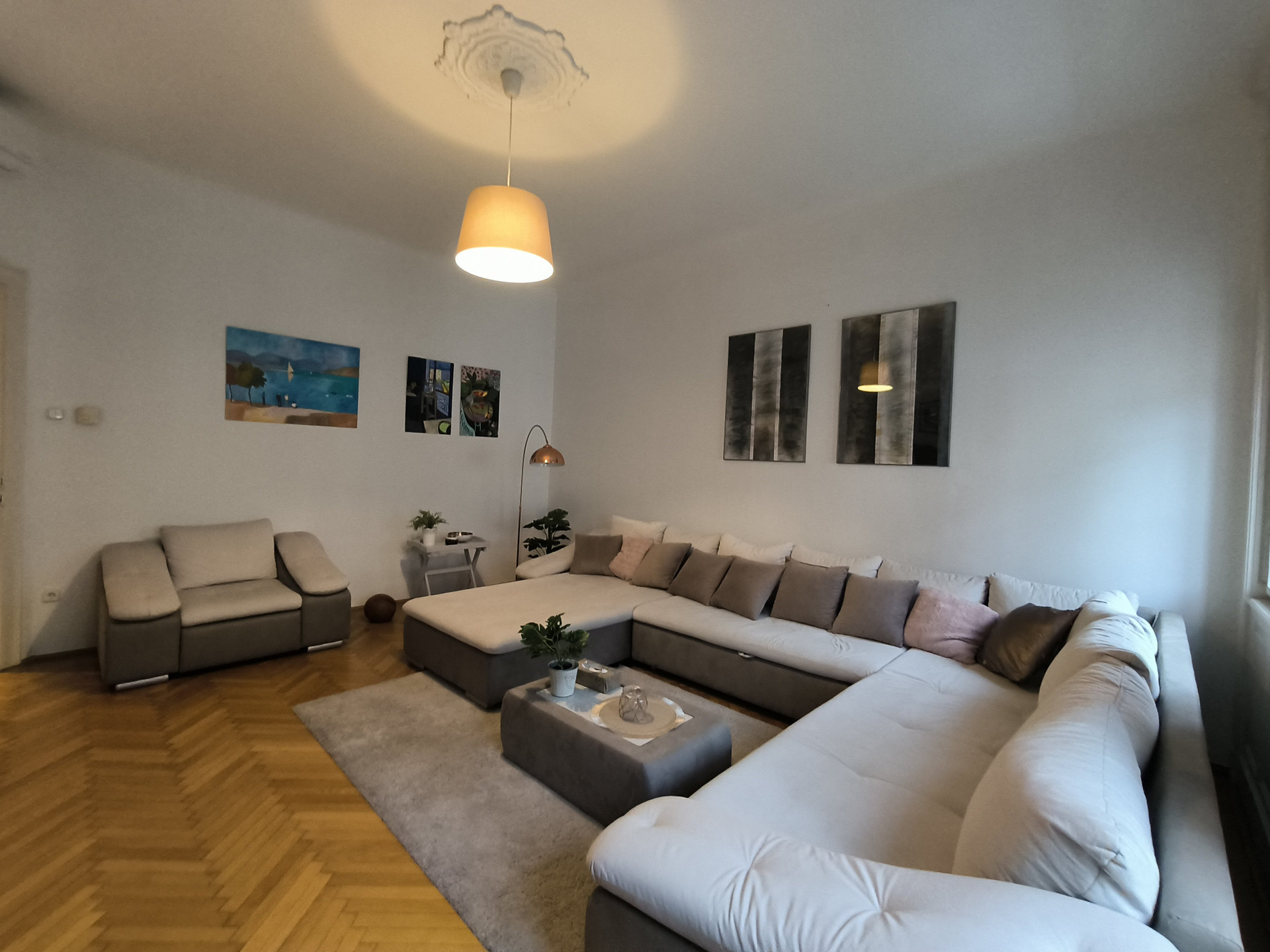 Large, light-filled living room