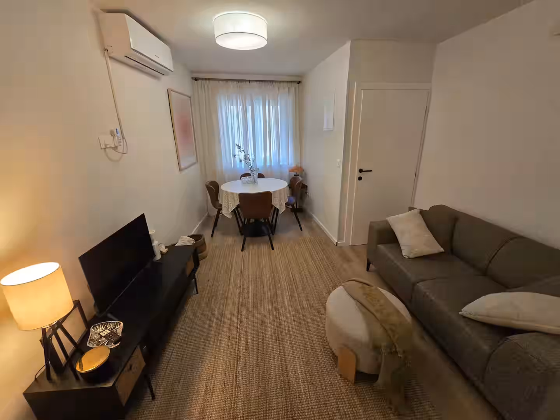 Living room with dining area