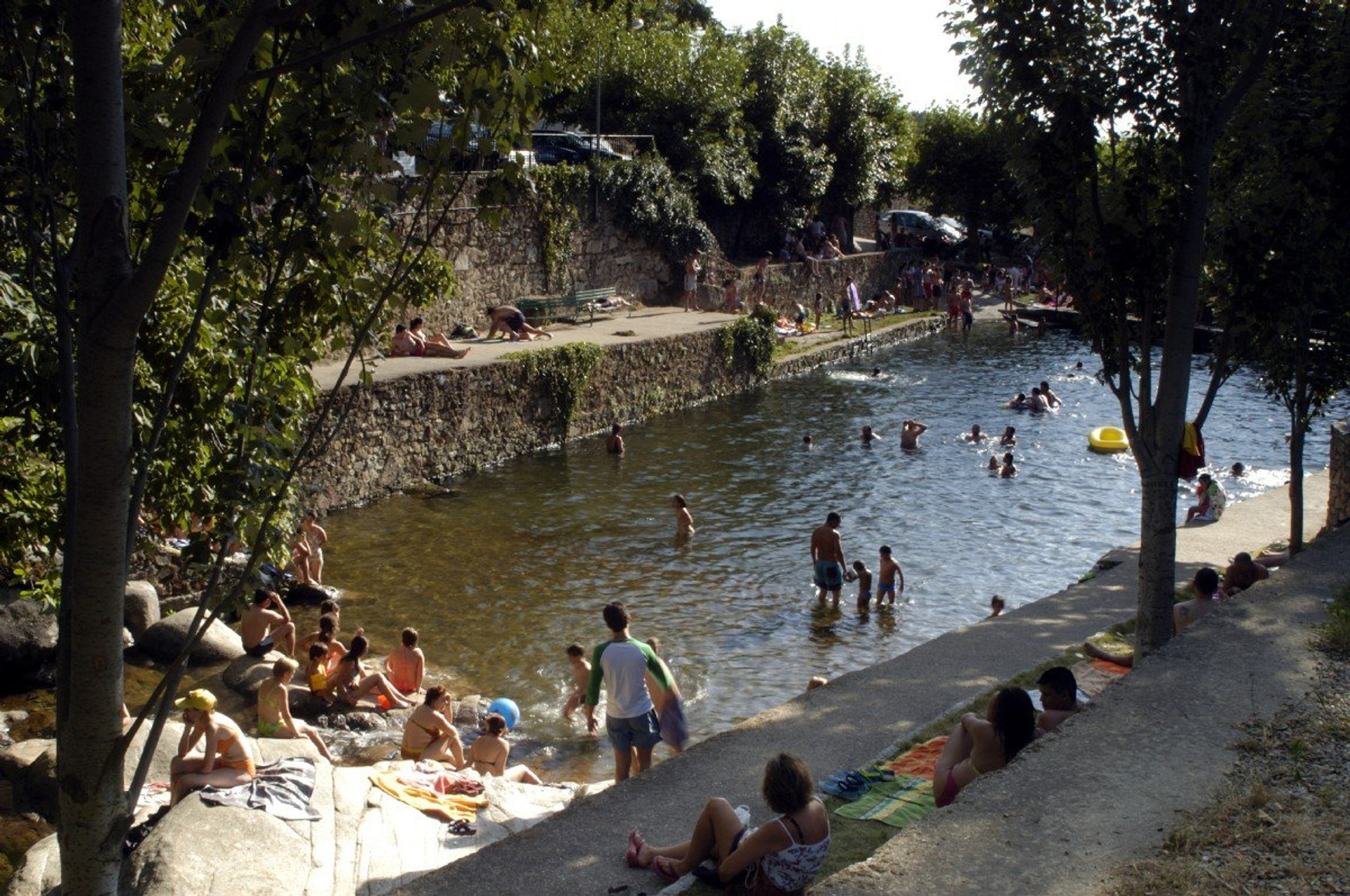Nearby river swimming area