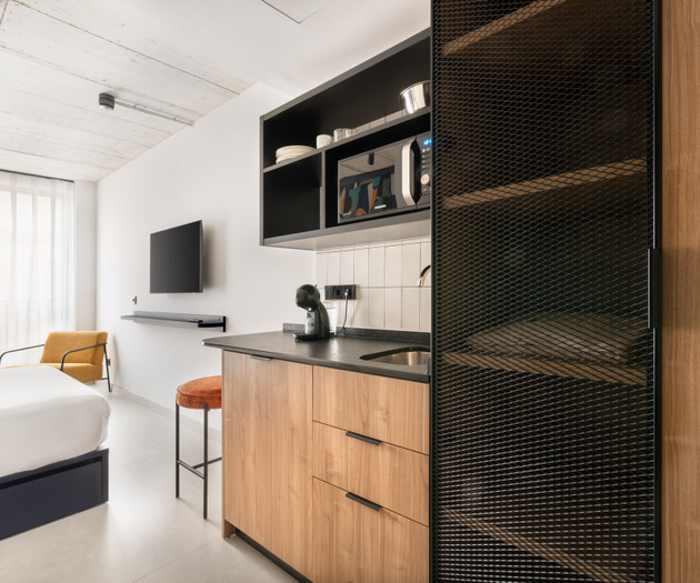 Studio with kitchenette