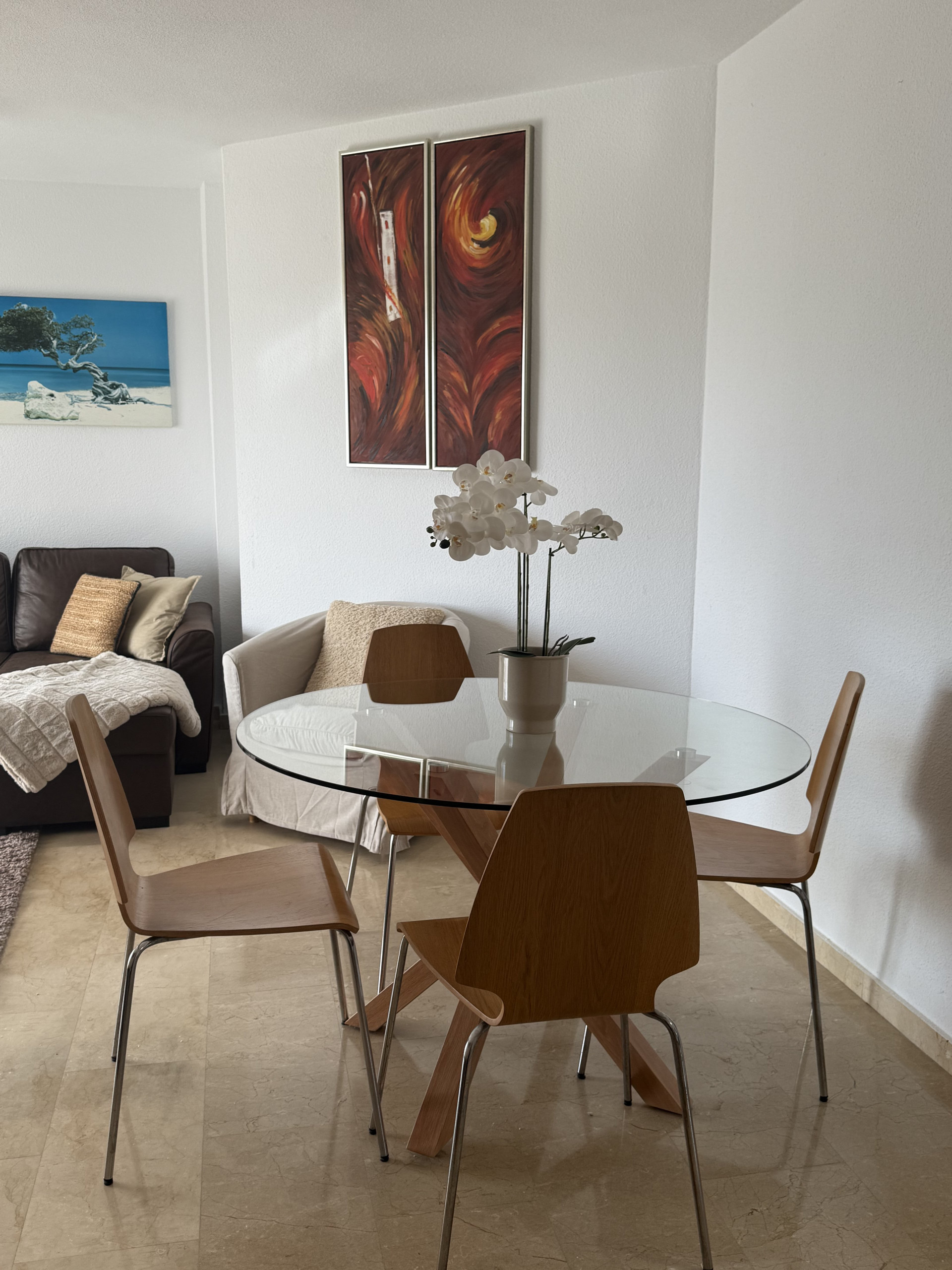 Dining table and chairs