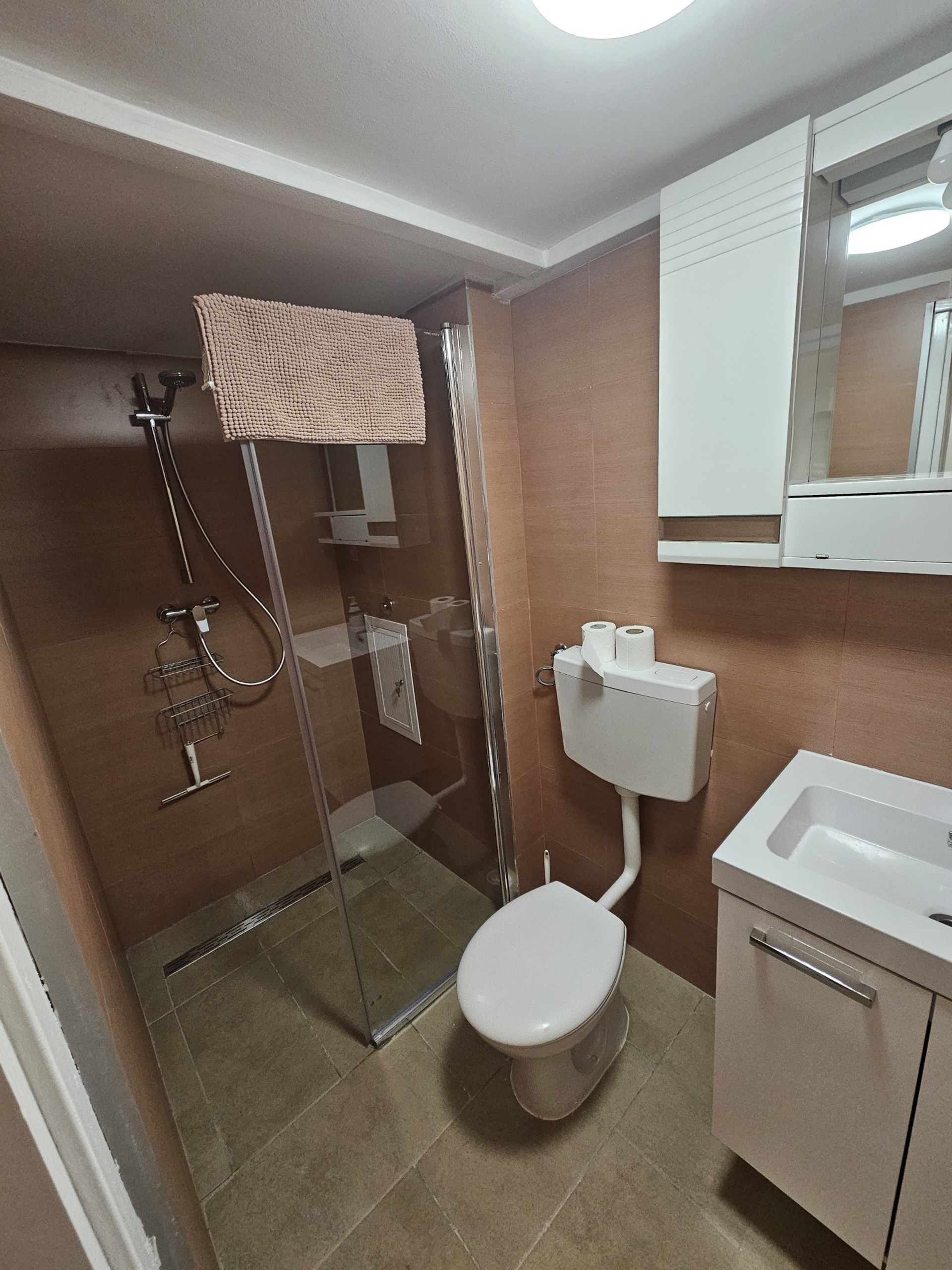 Bathroom with shower and toilet
