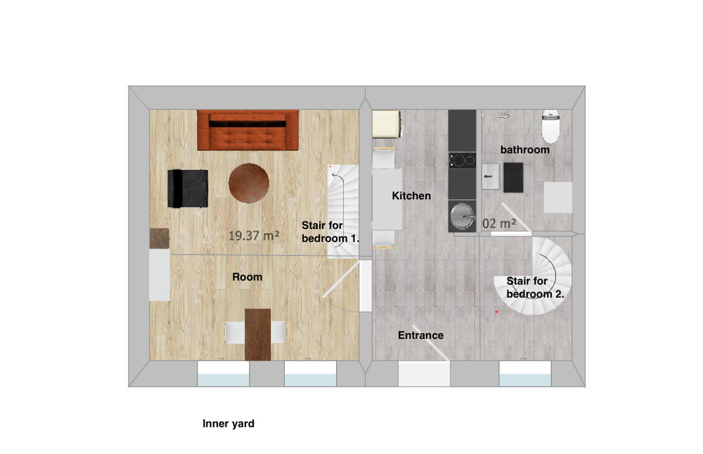 Central home for 2 guests preview