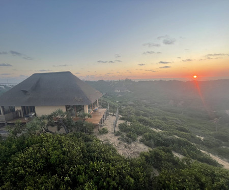 Modern villa on top of a dune