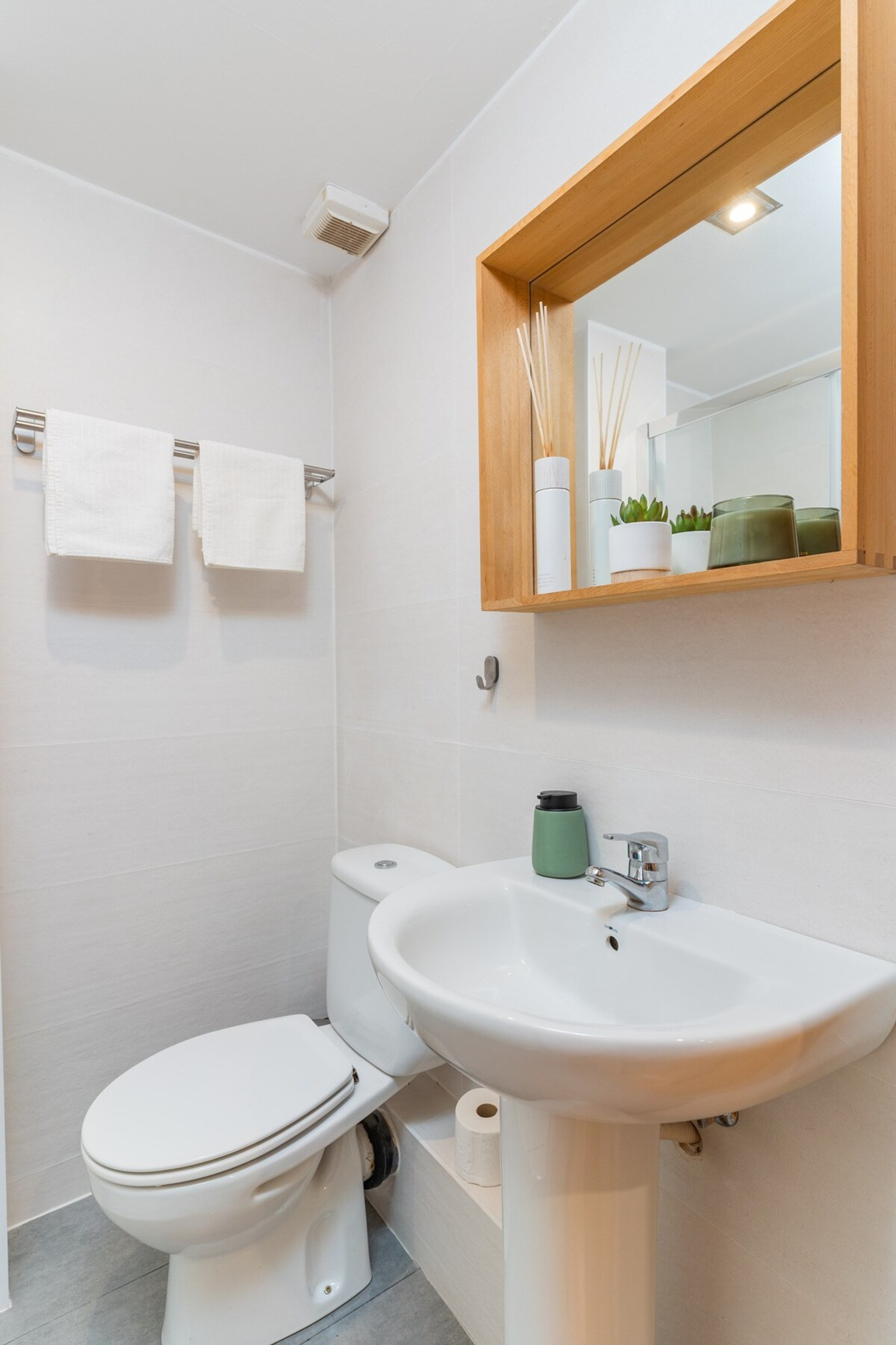 Small bathroom with shower