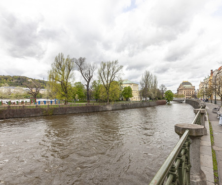 Spacious apartment with Prague castle view