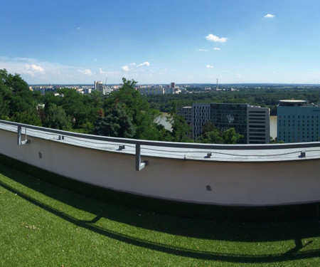 Two-bedroom apartment with terrace and sauna