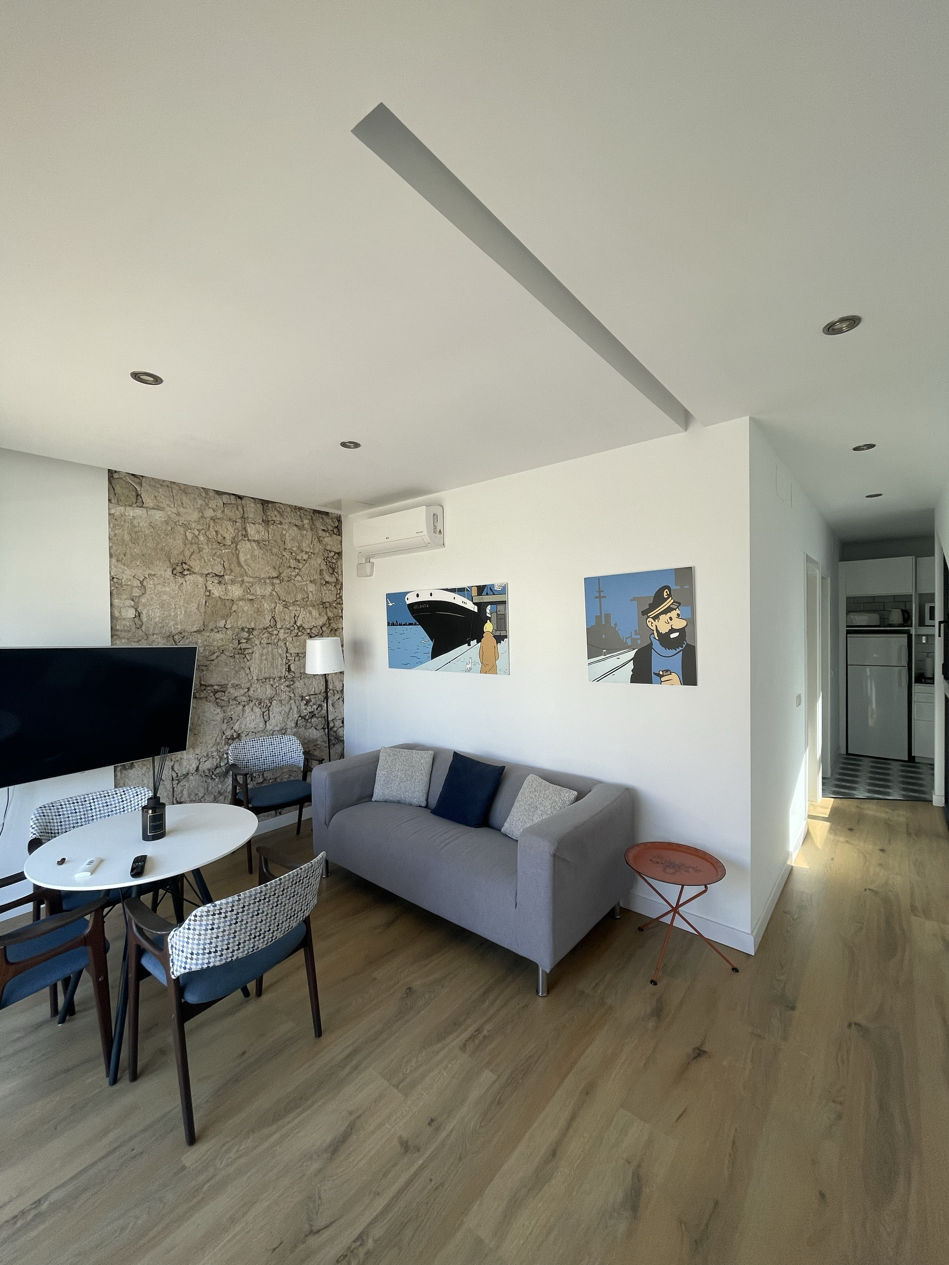 Living room dining area overview