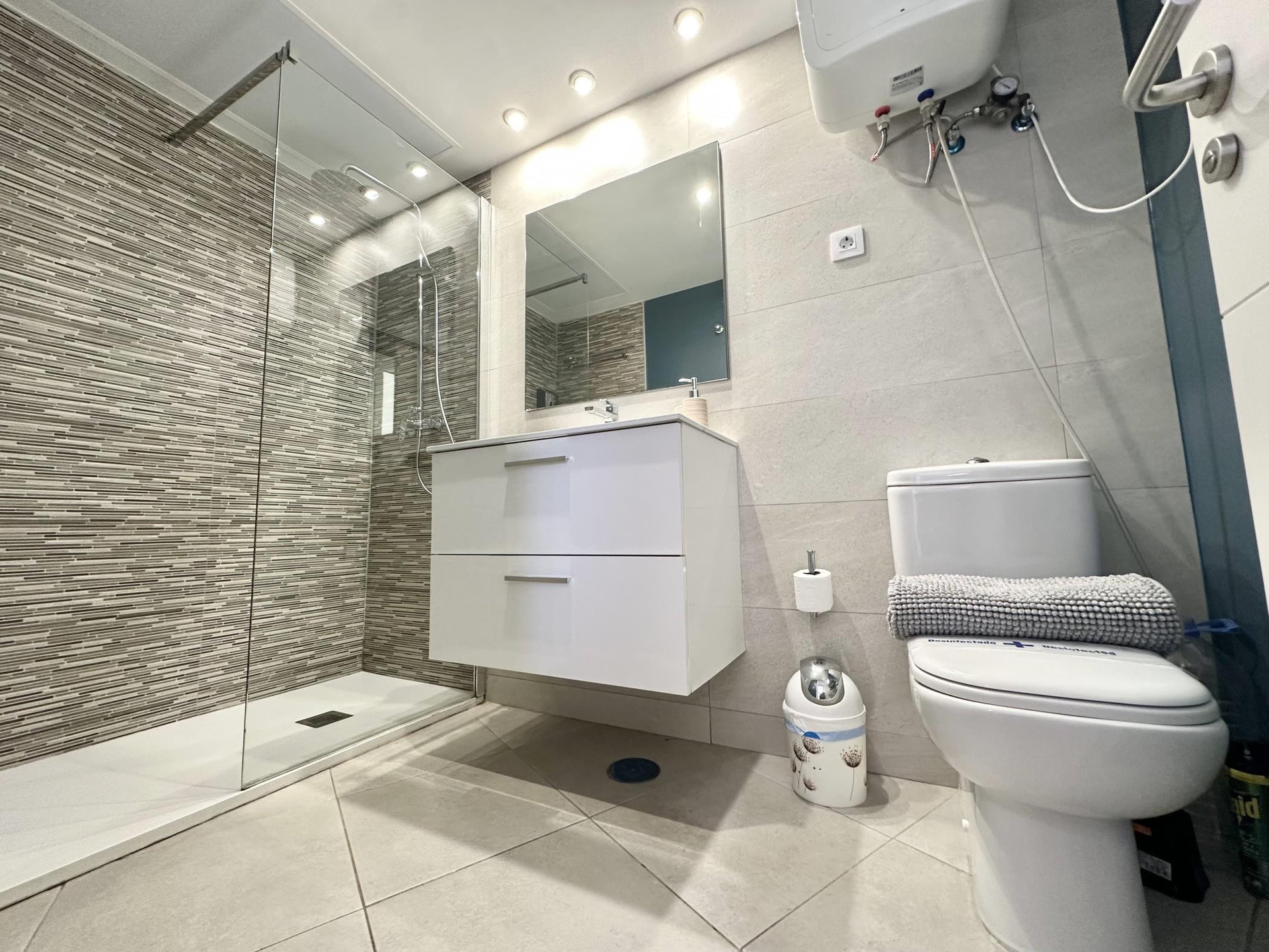 Second bathroom with walk-in shower