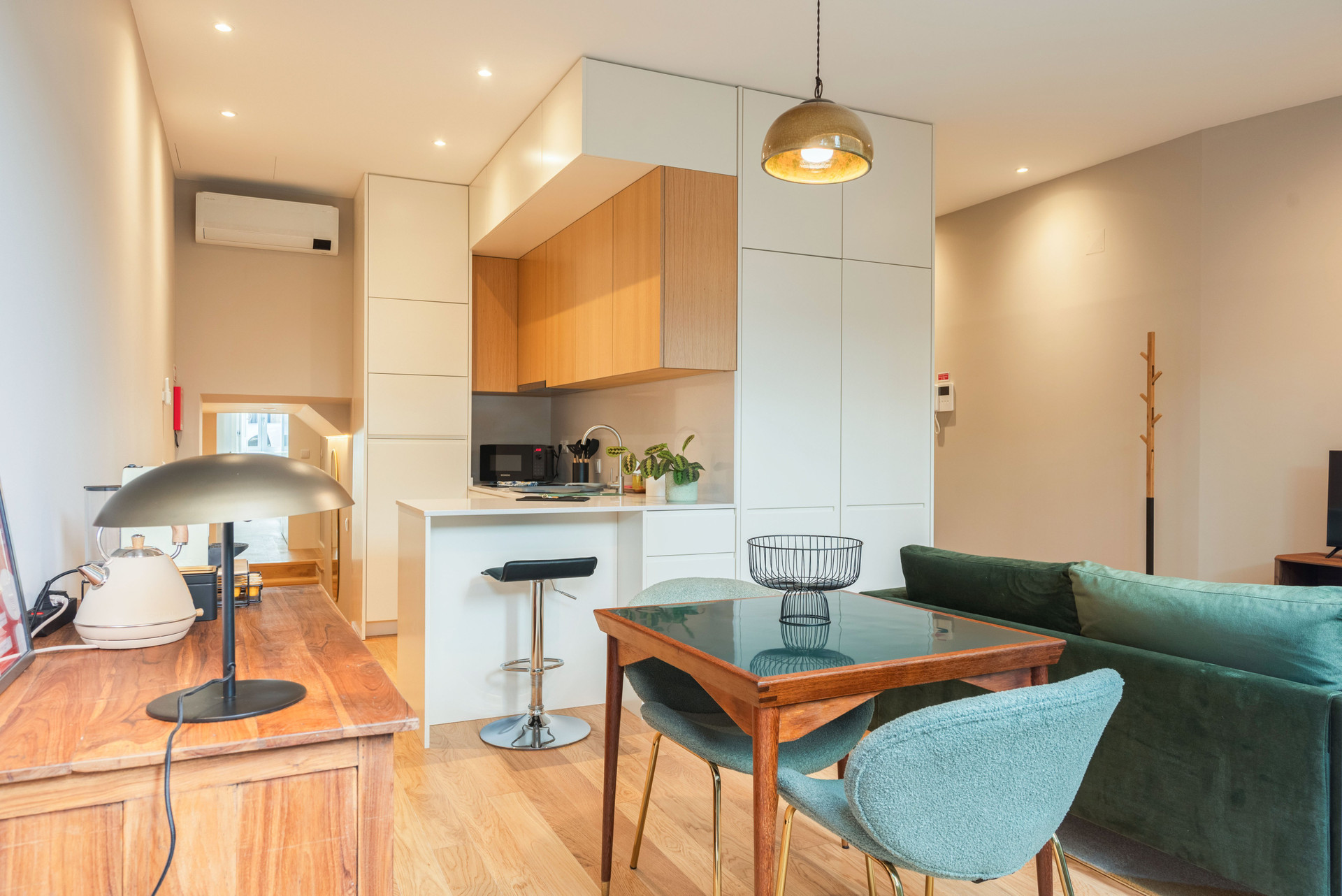 Open plan living and kitchen
