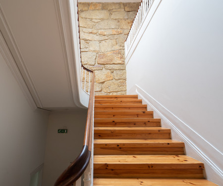 Stylish Wooden Flat w/ Balcony