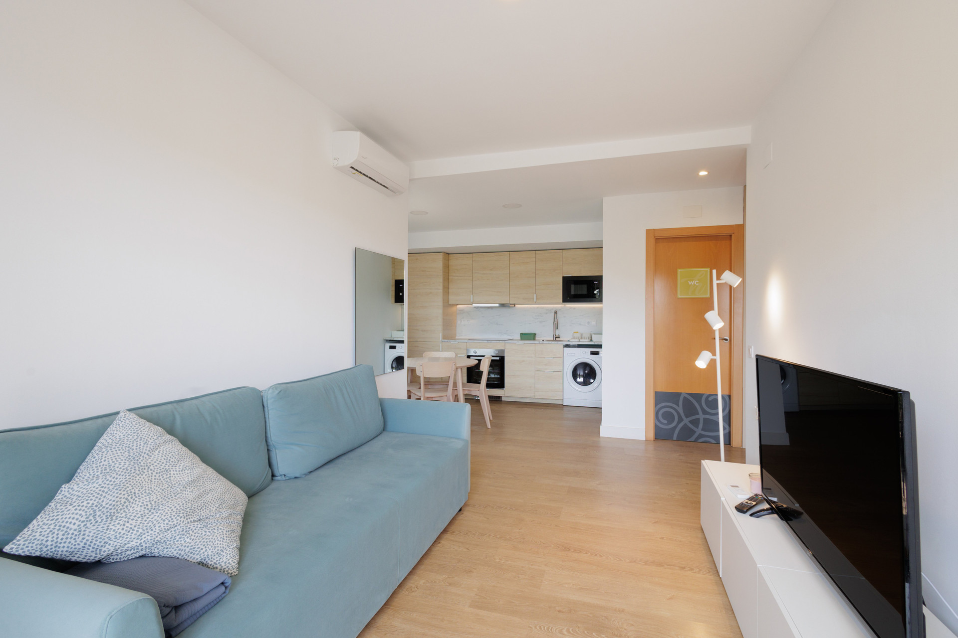 Open plan living and kitchen