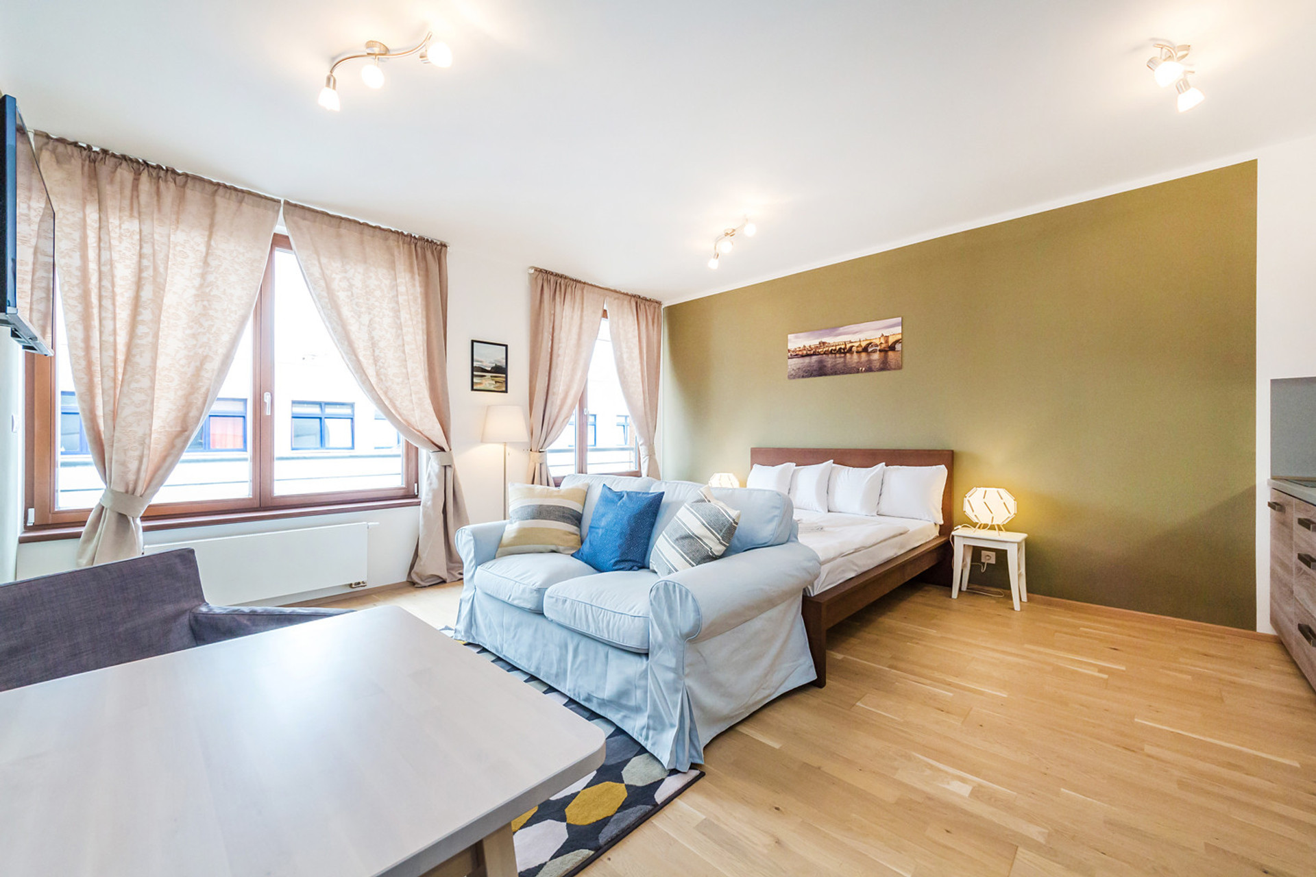 studio apartment in popular Rezidence nad Vltavou