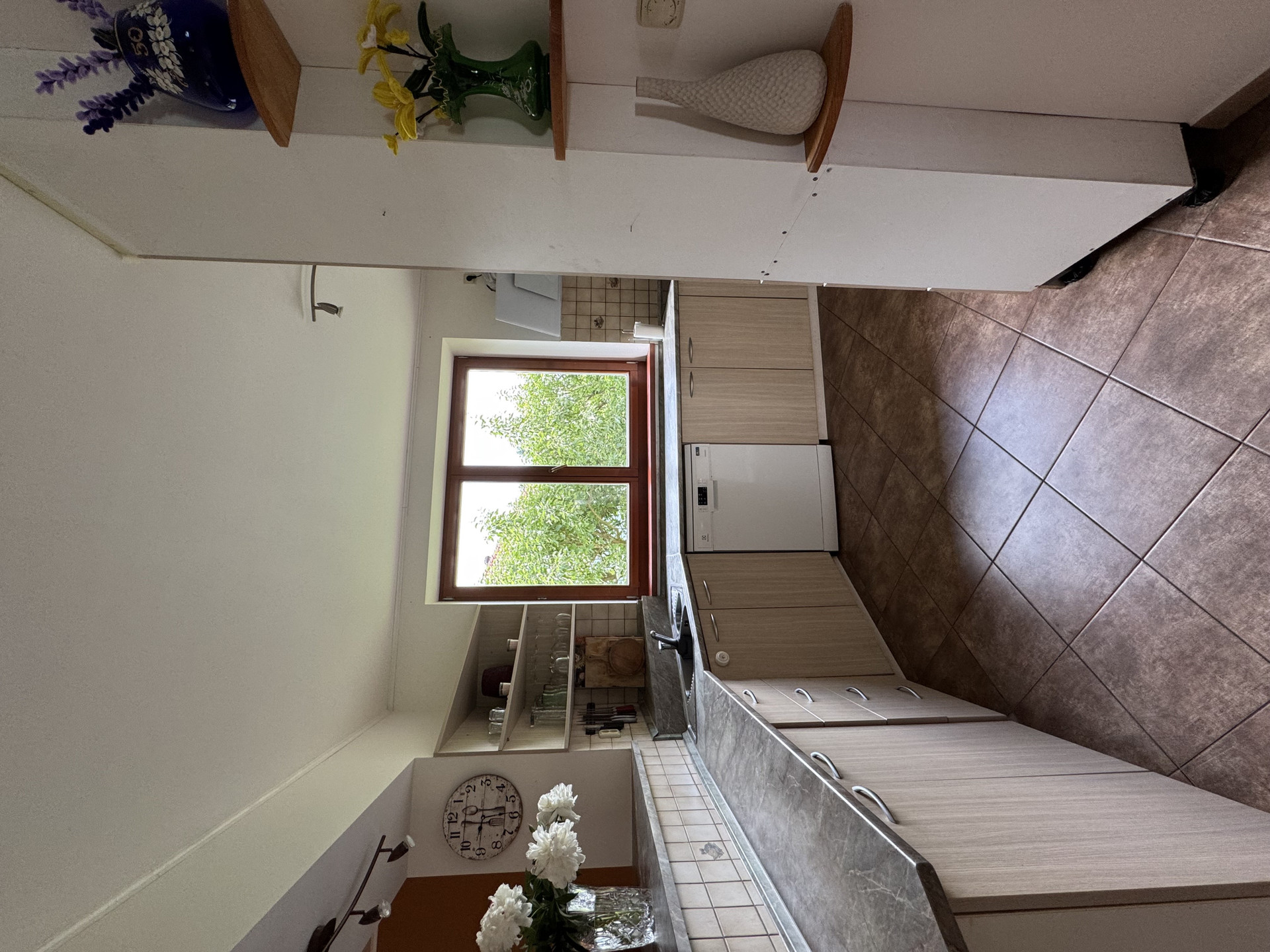 Kitchen overview with window
