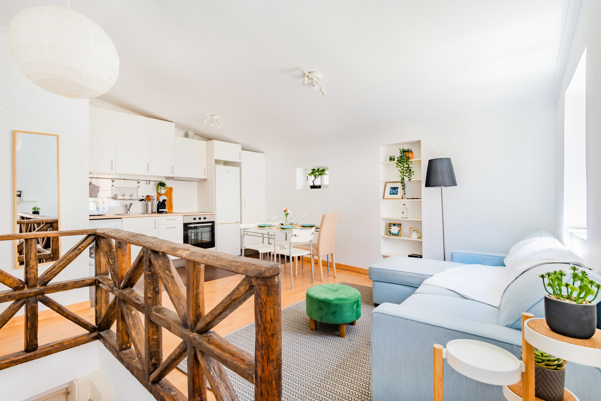 Living Area/Fully Equipped Kitchen