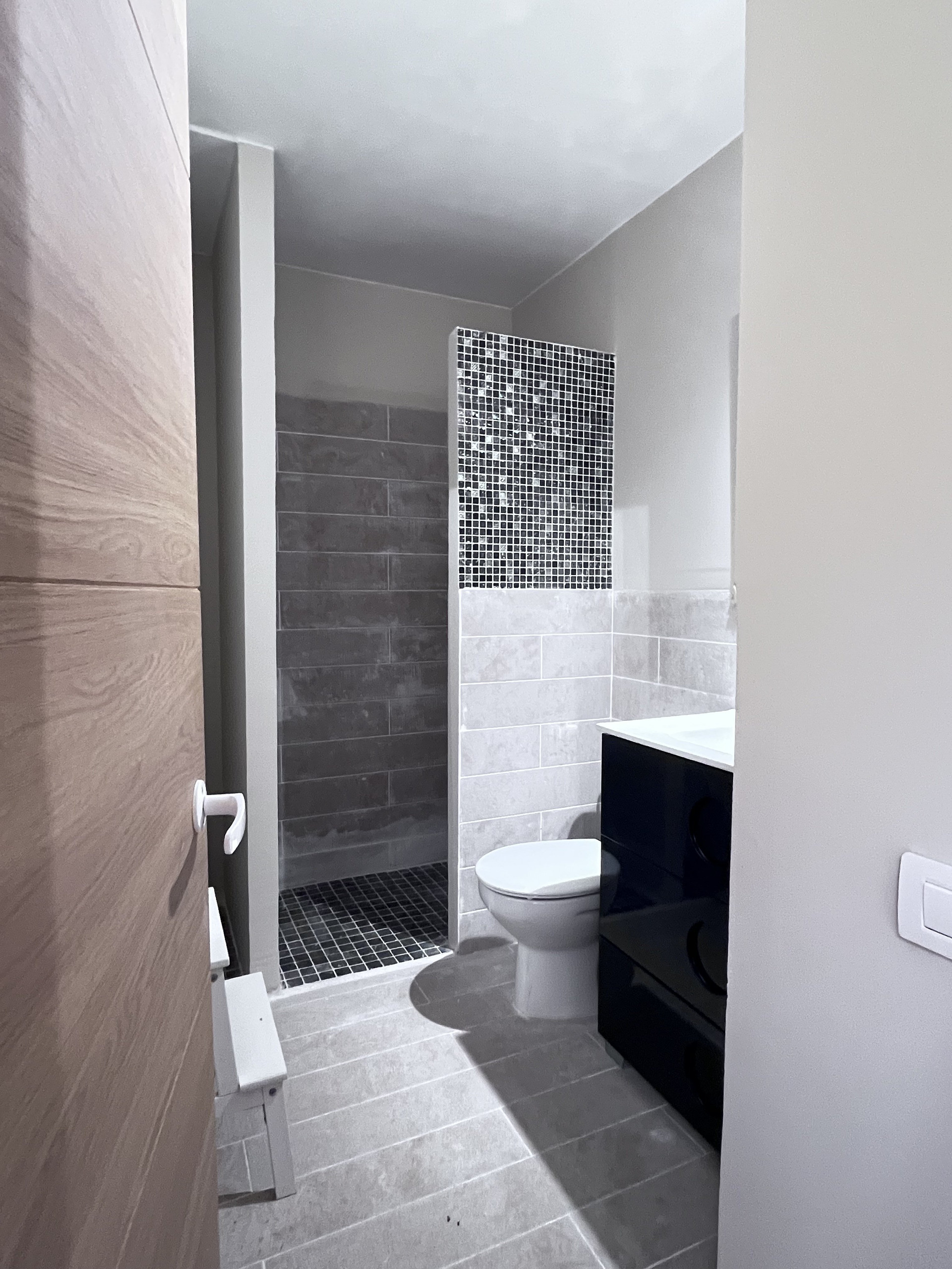 Bathroom with toilet and shower