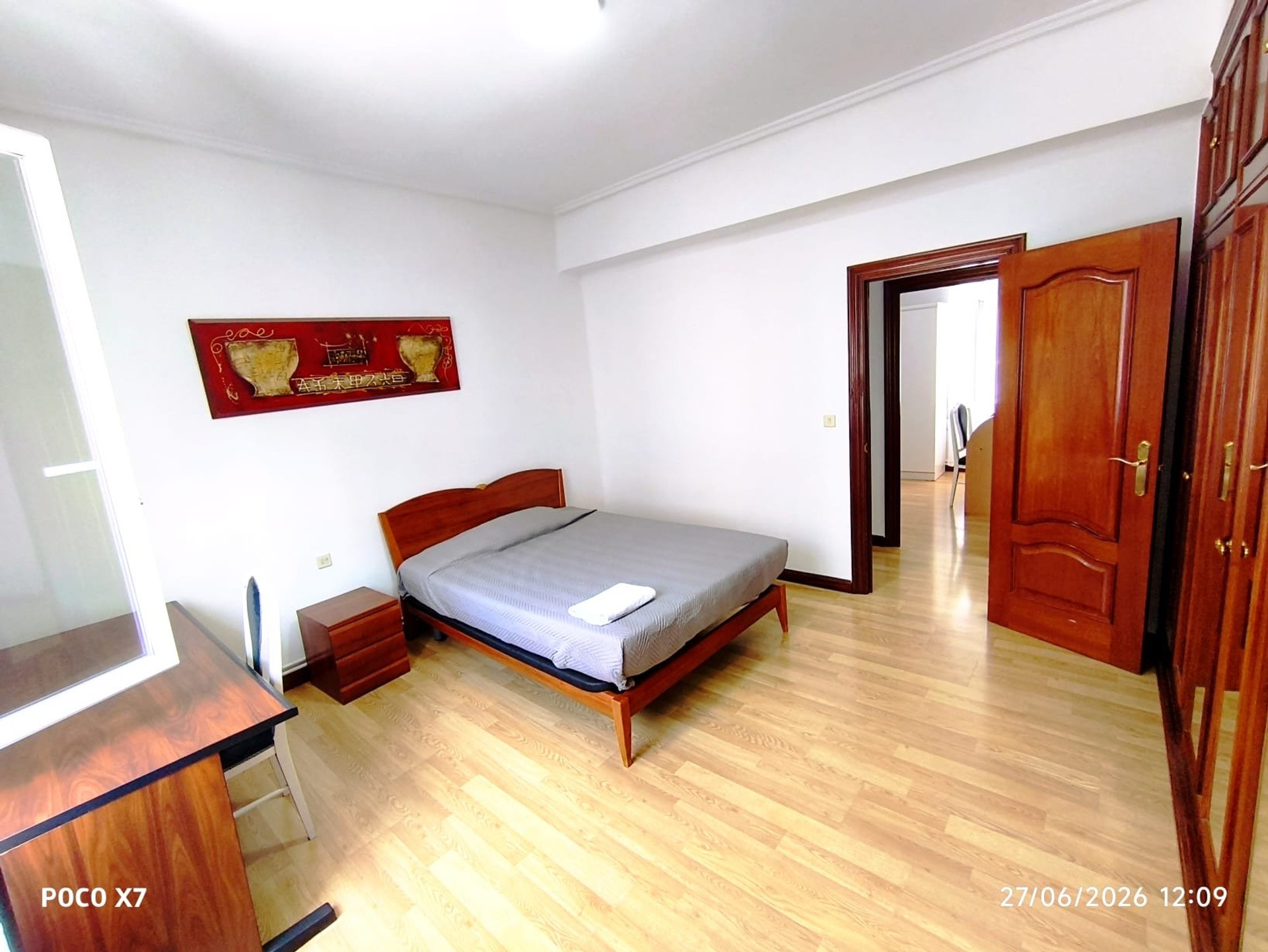 Spacious double bedroom wood furniture