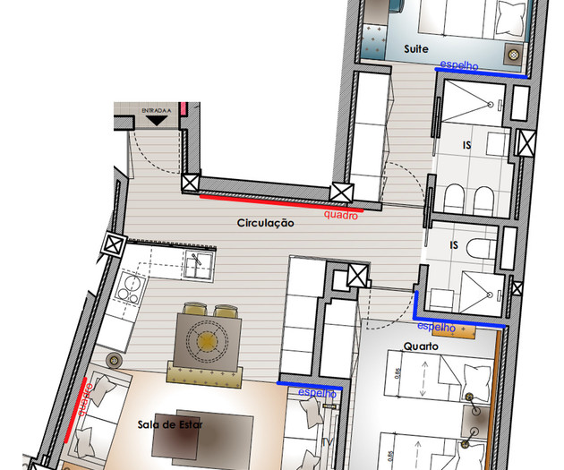Sophisticated 2-bedroom flat, Ave Novas 4A