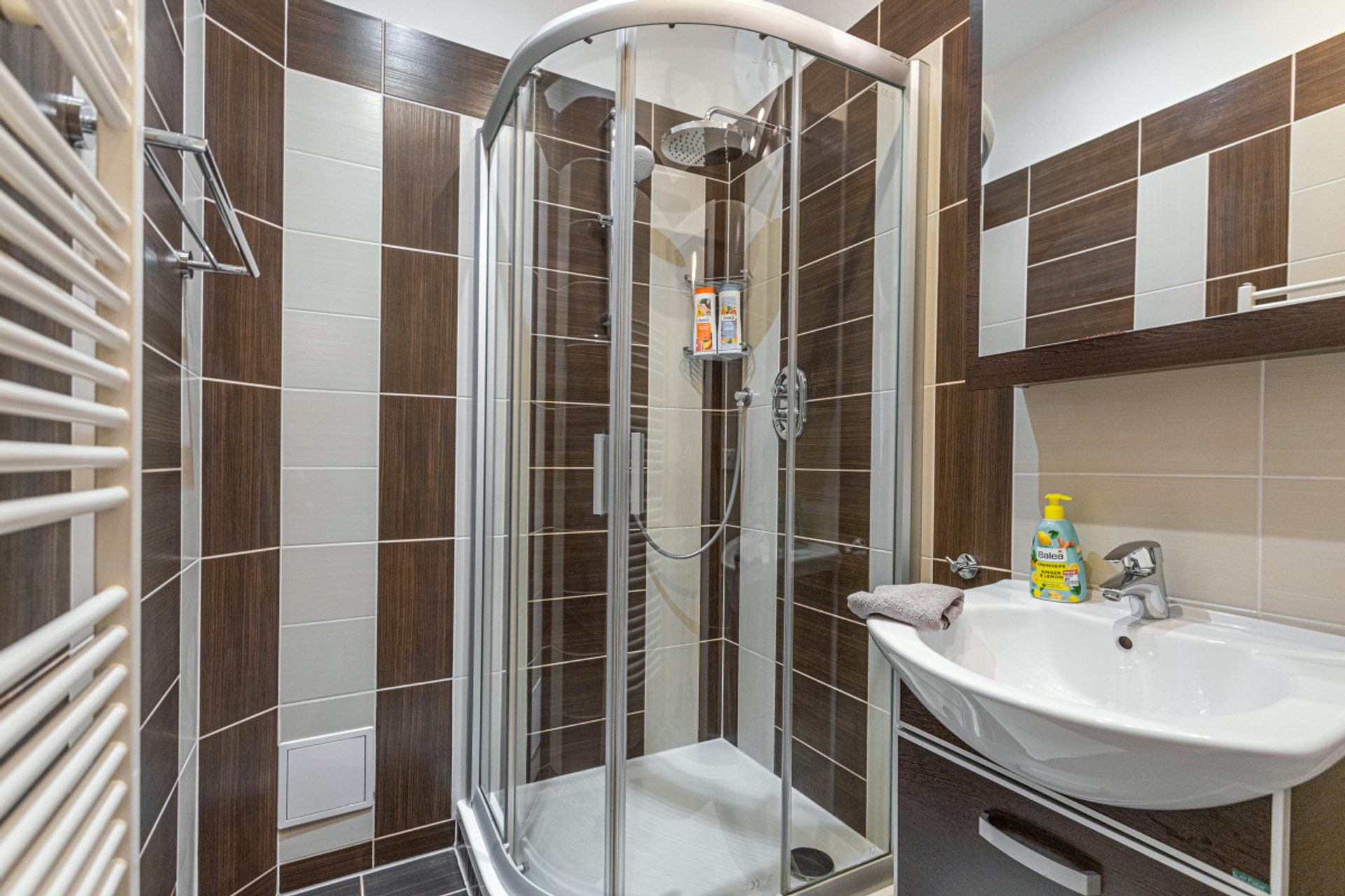 Koupelna se sprchovým koutem | Bathroom with shower