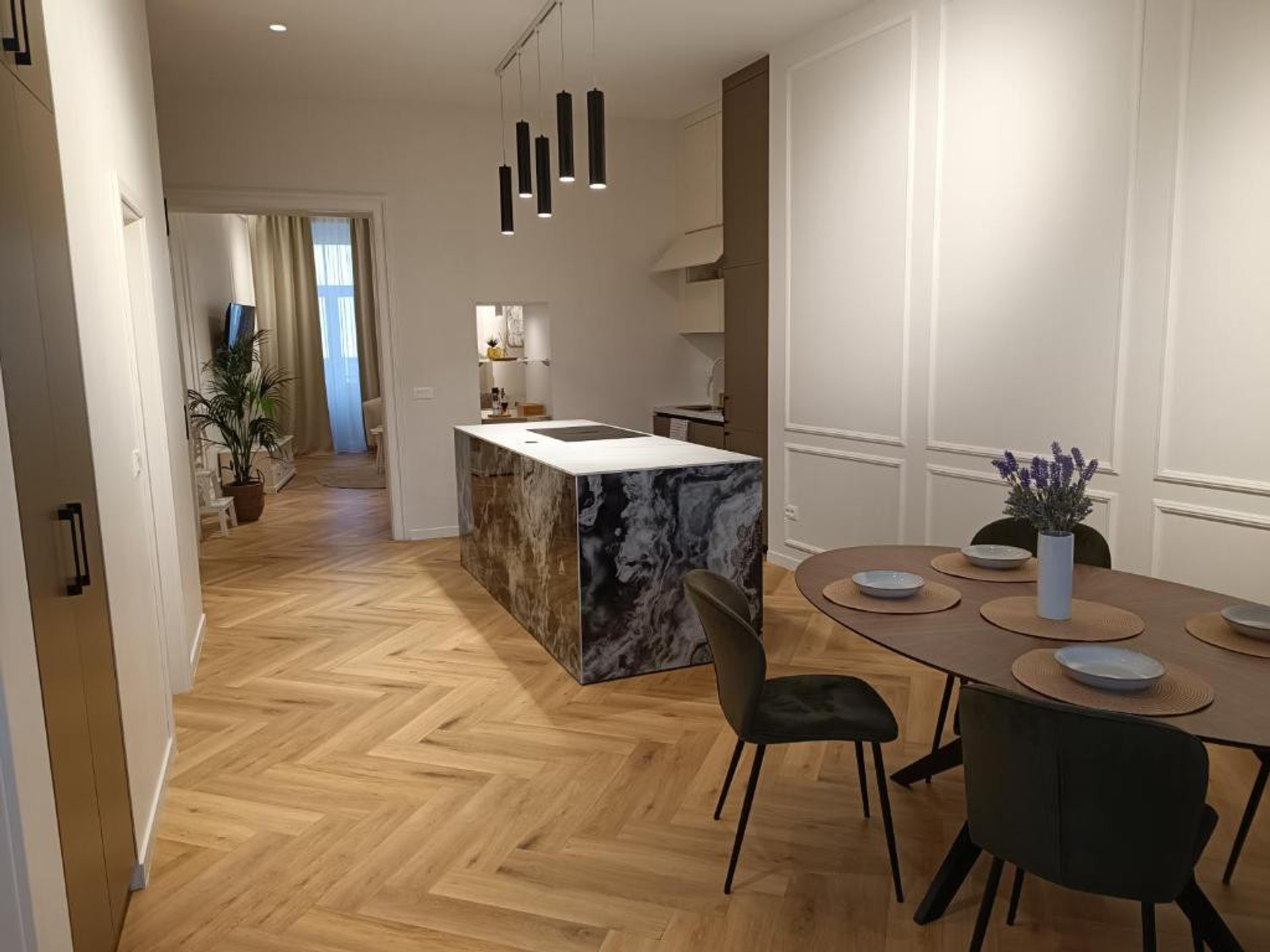 Kitchen and dining room