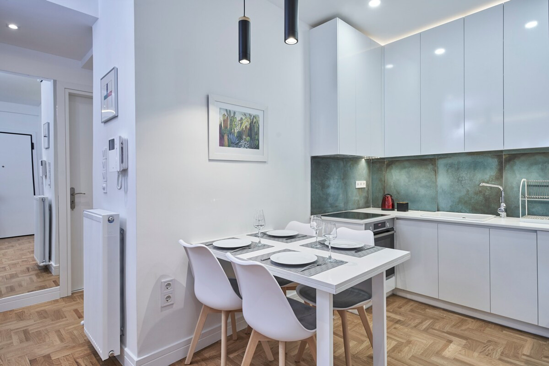The dining table