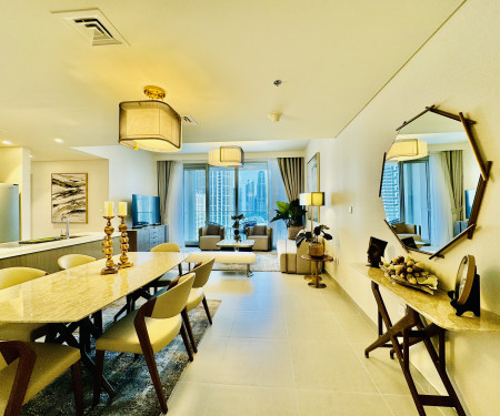 Luxe 4BR | Forte 1 | Fountain & Burj View