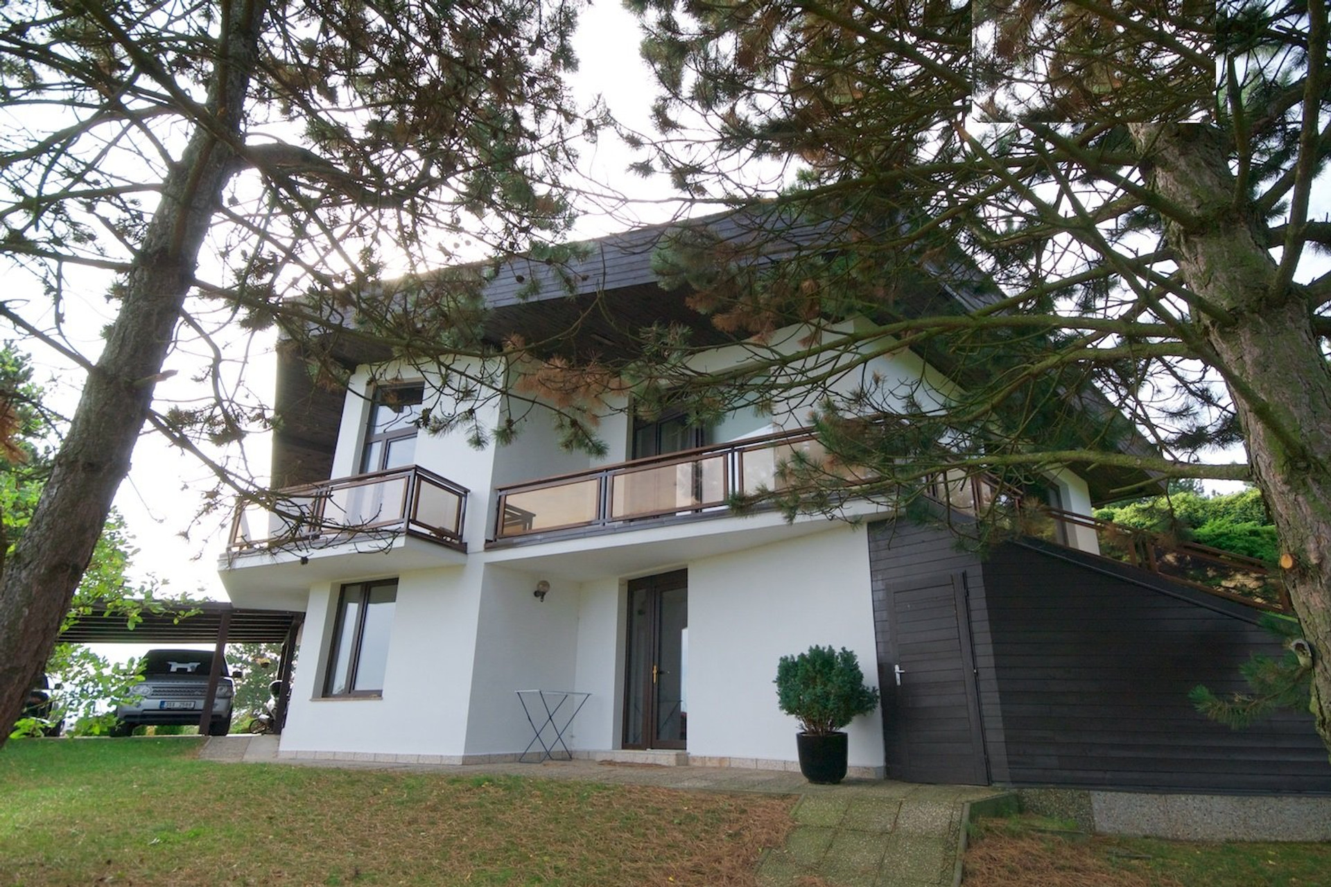 House exterior with balconies