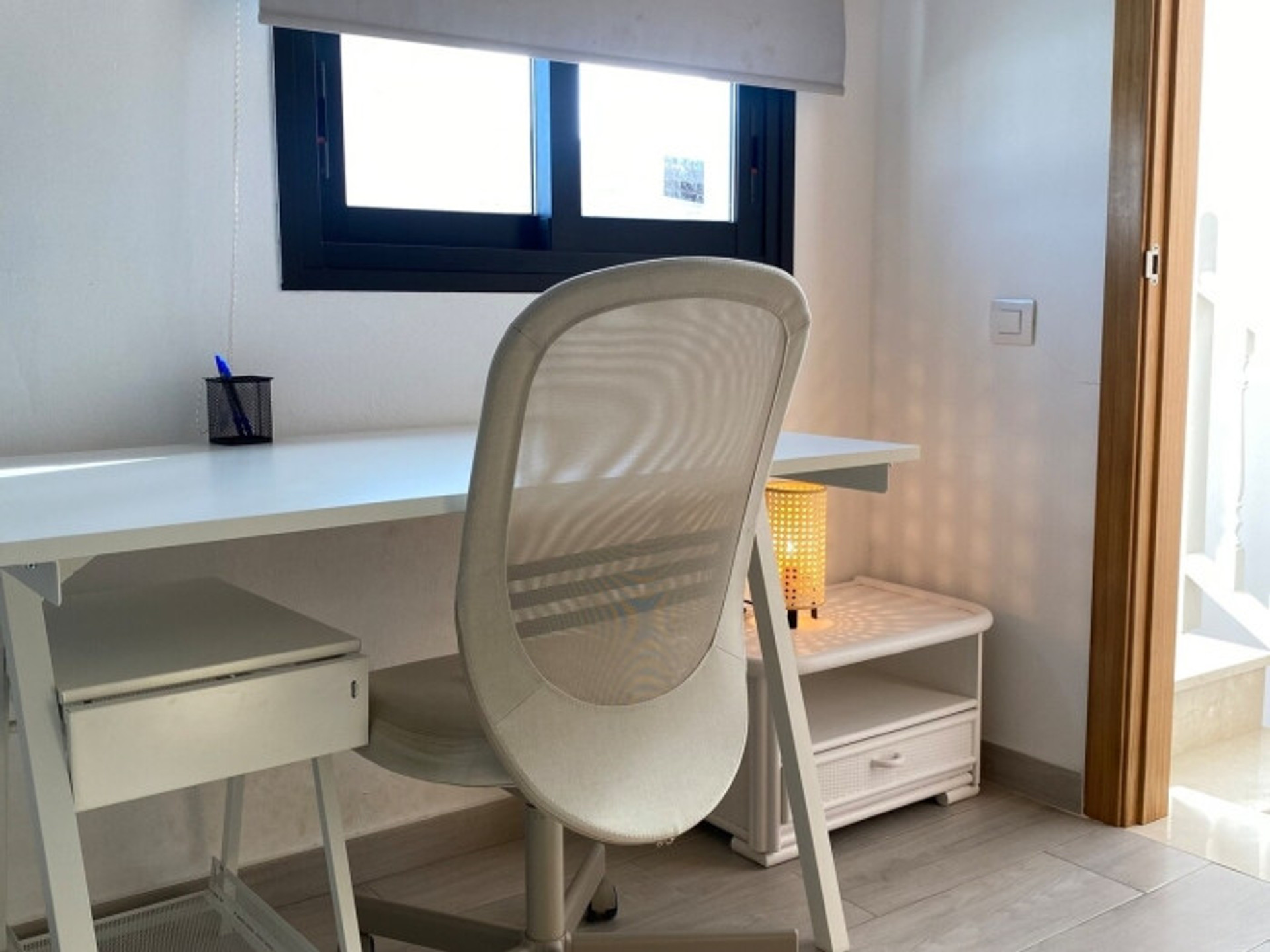 Home office desk area