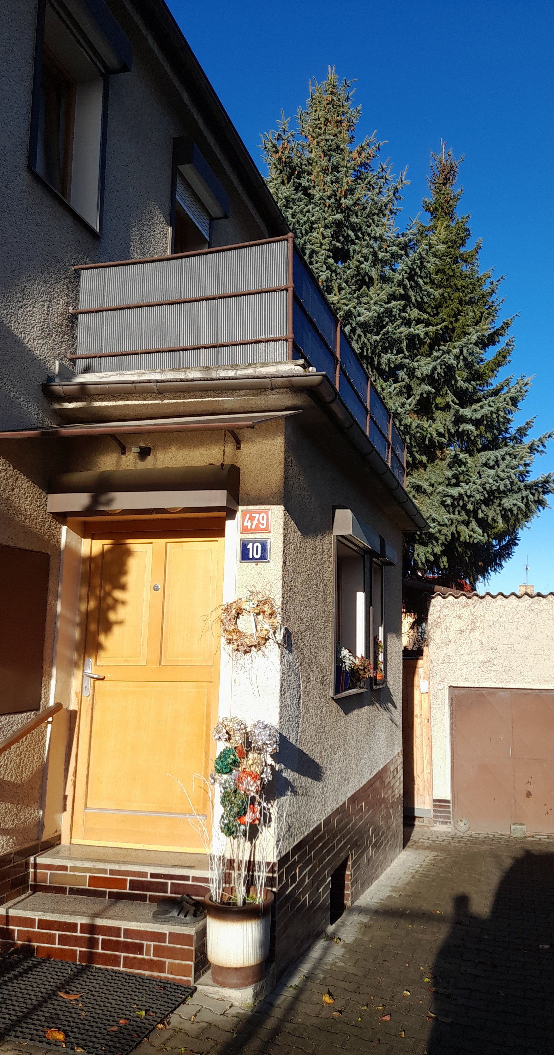 House entrance with front door