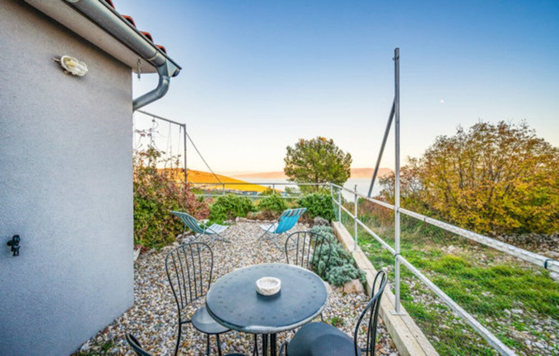 apartment terrace with Kvarner view