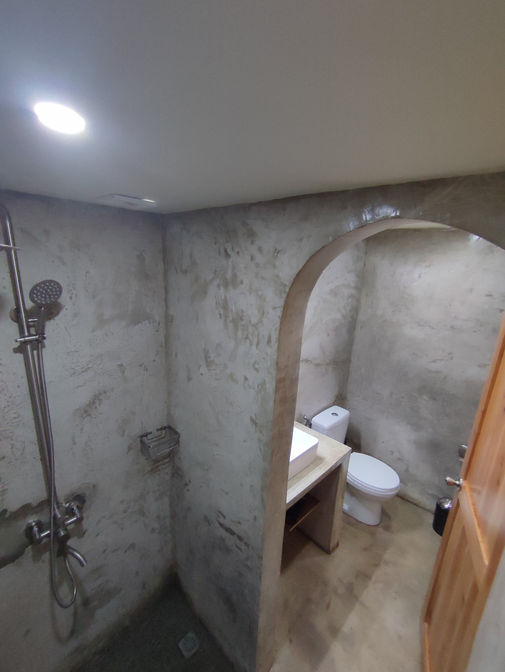 Bathroom with shower and toilet