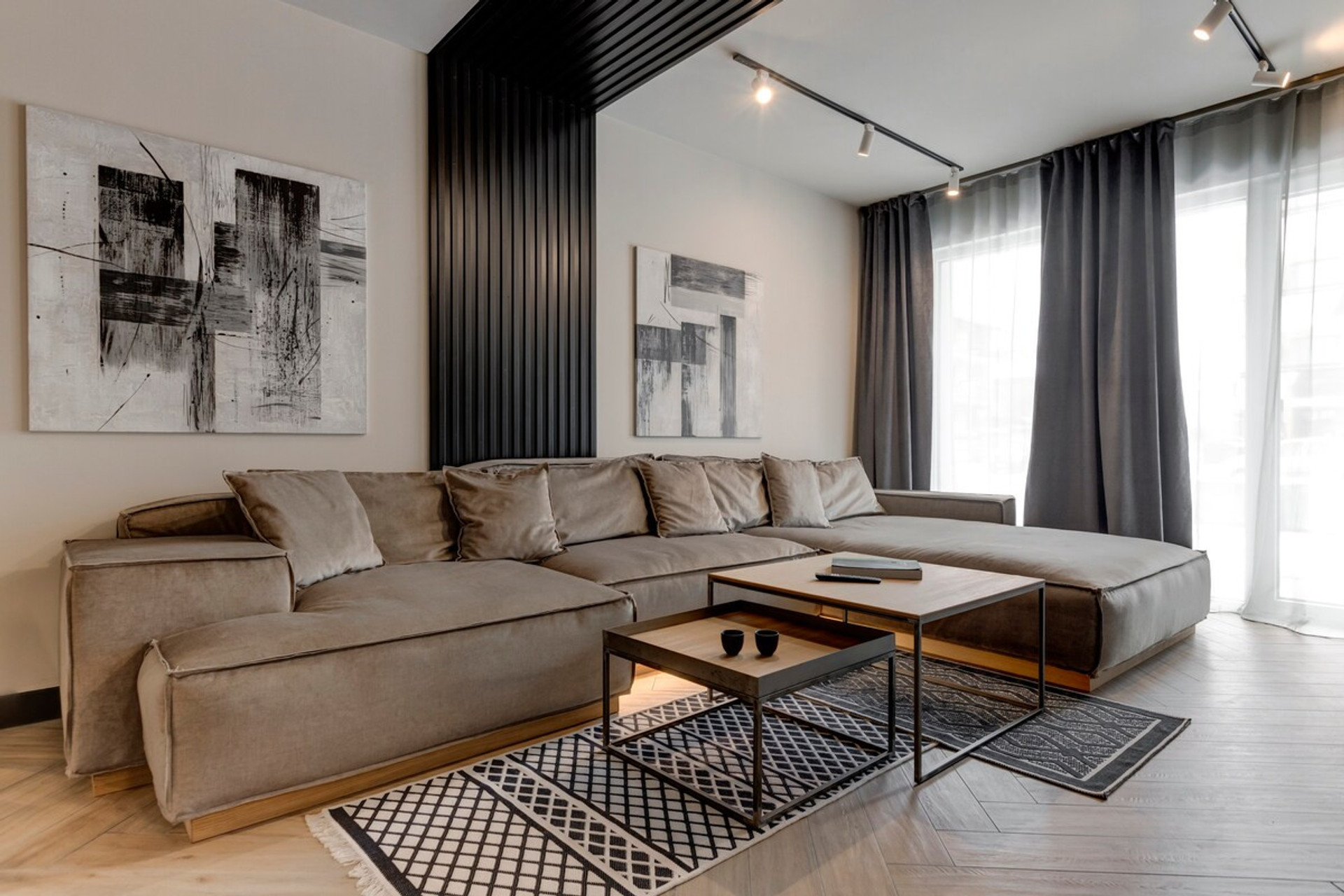 Living room, Seating area, Sofa