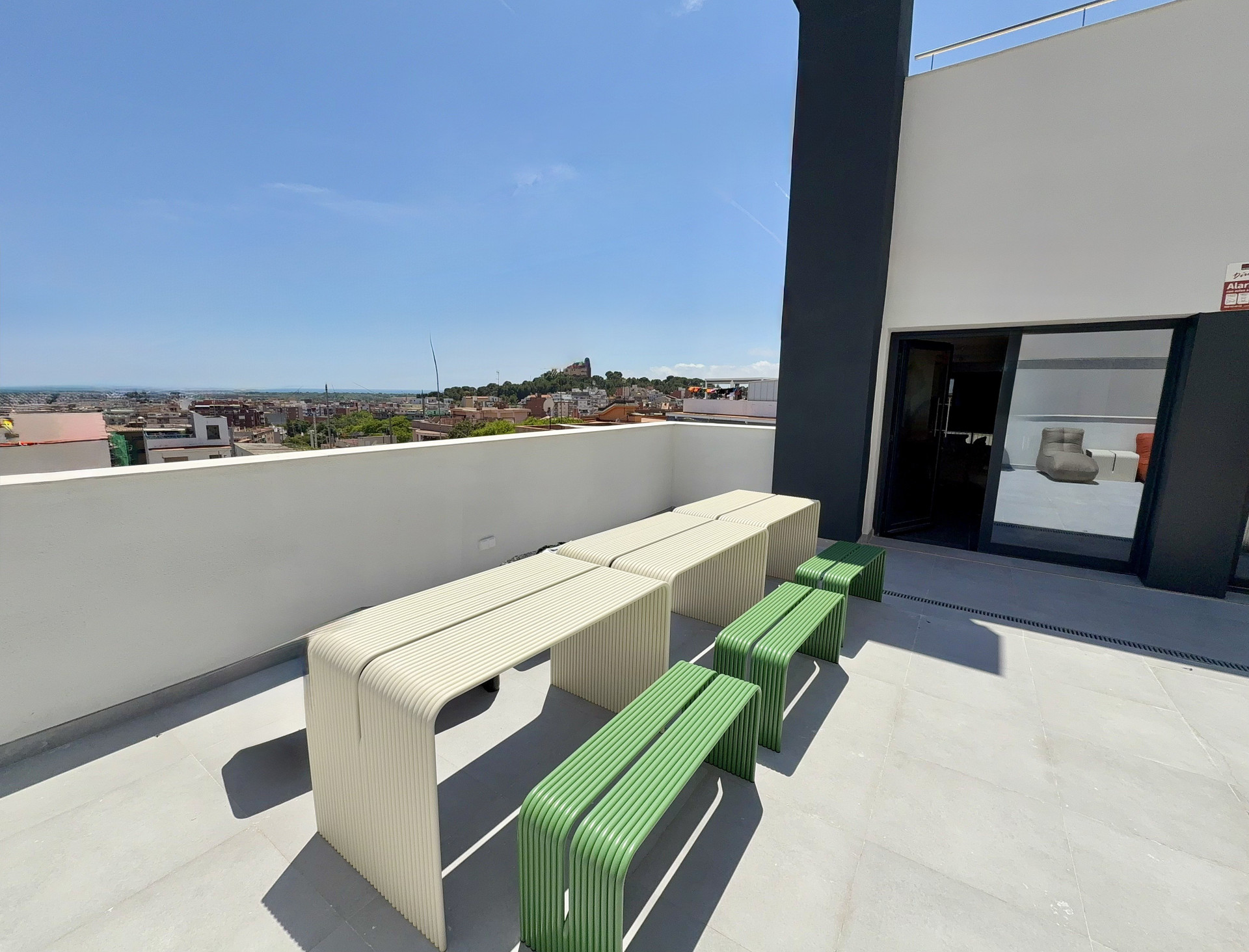 terrace with sea view