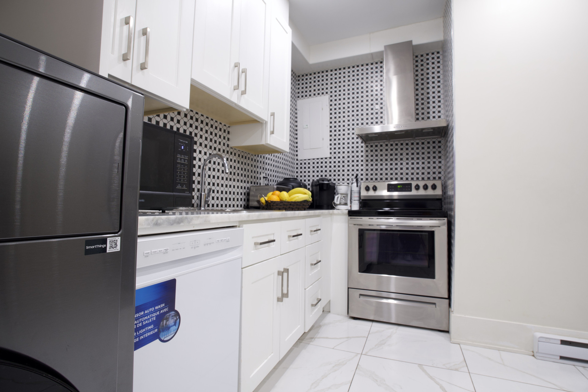 Kitchen with stove and appliances