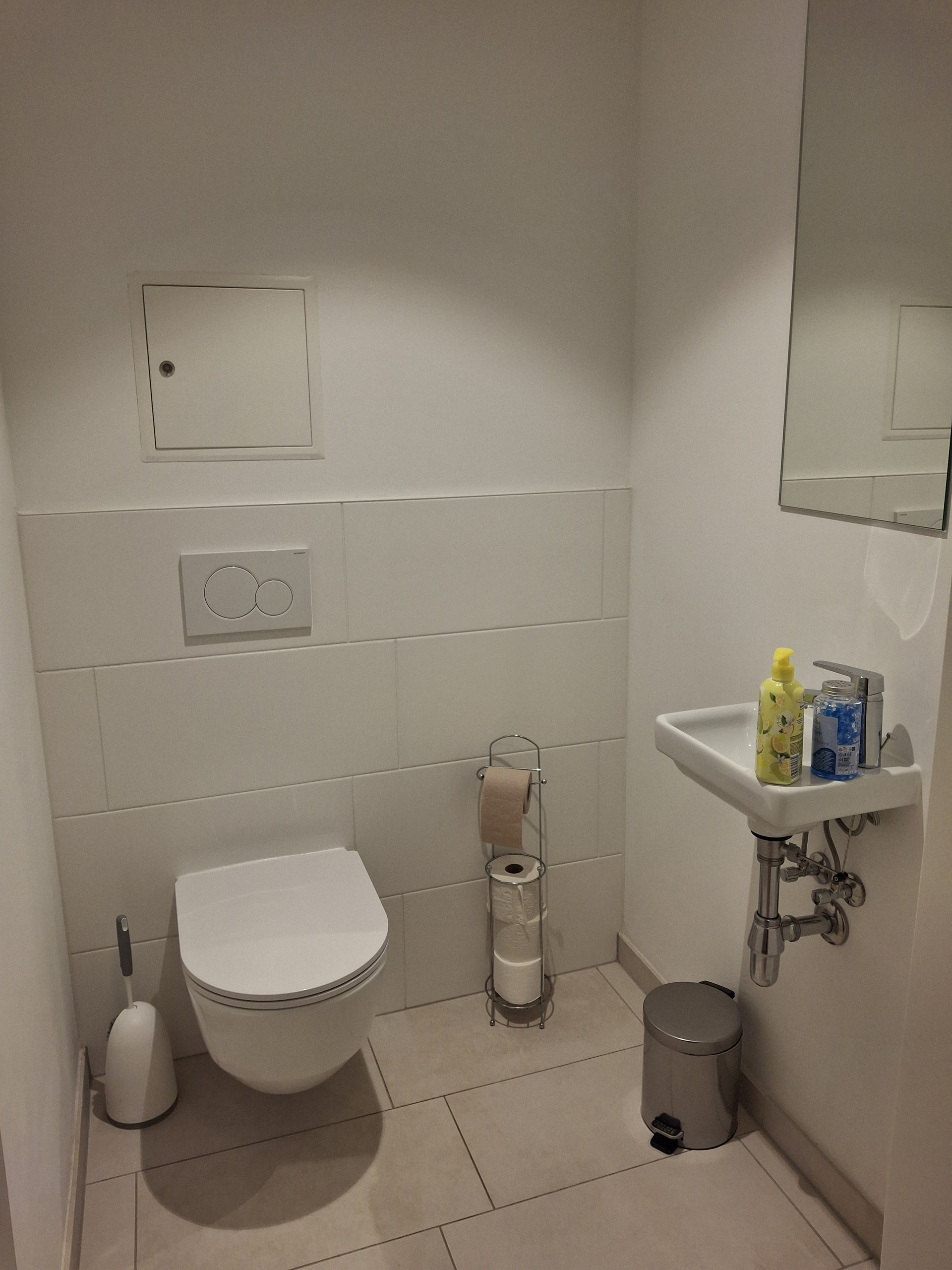 Bathroom with toilet and sink