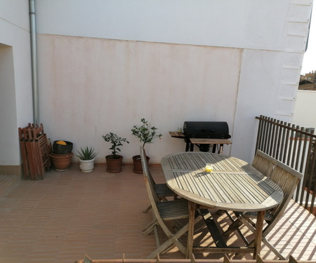 a beautiful flat with terrace near beach