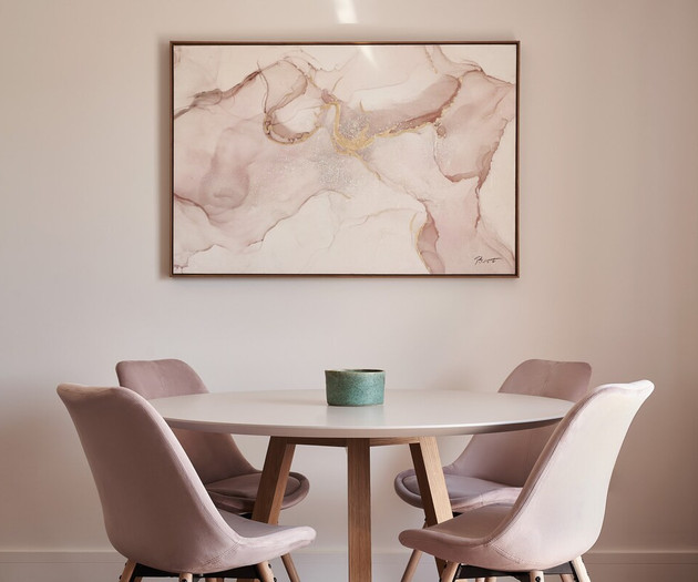 The dining table