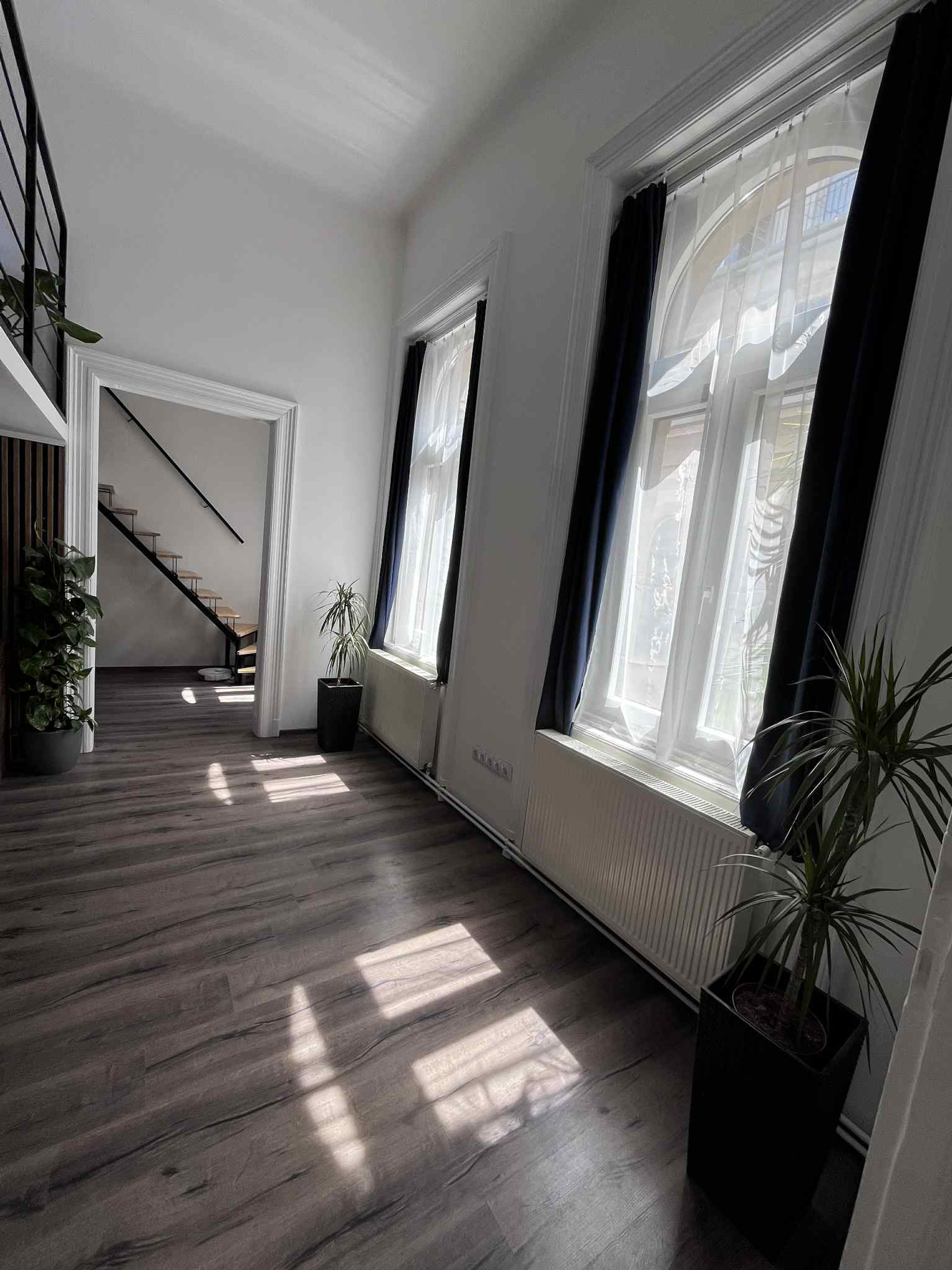 living room with sunbeams 